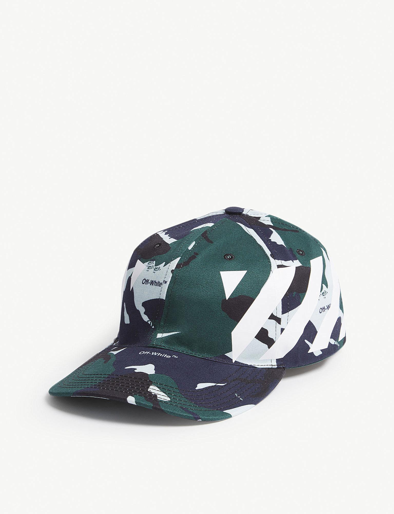 off white camo hat
