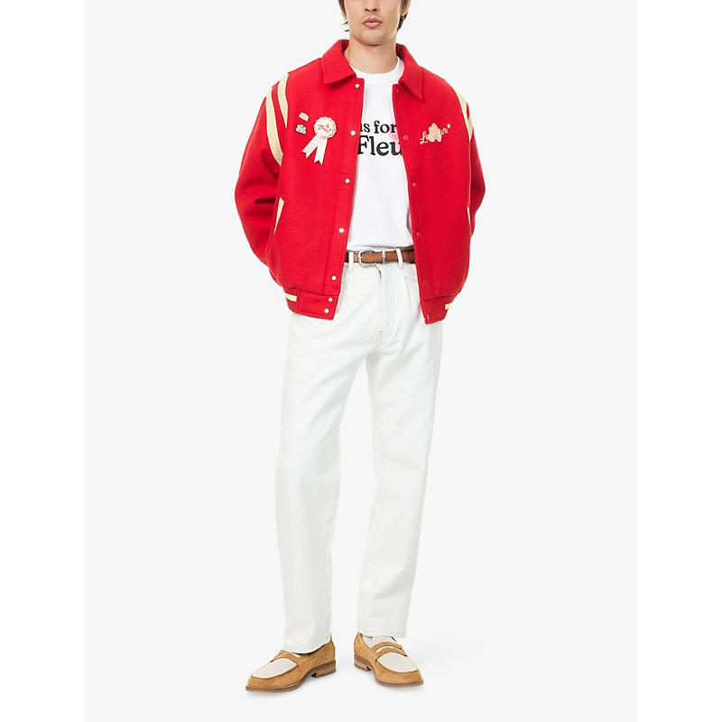 GOLF le FLEUR Wavy Pocket Denim Jeans in White for Men | Lyst