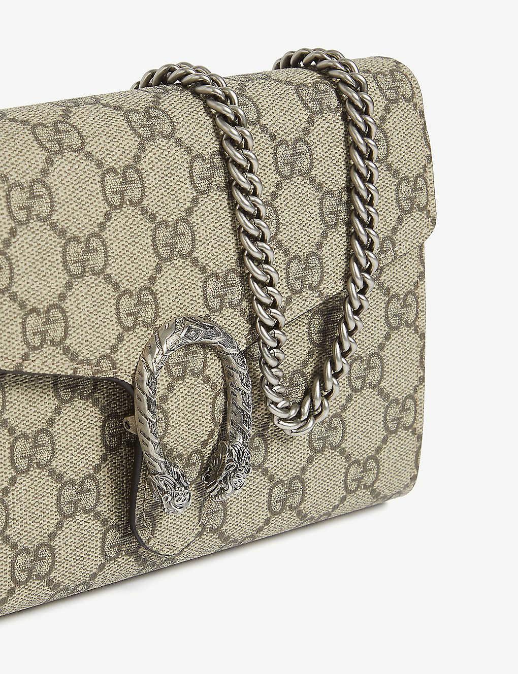 beige gg supreme dionysus coin purse