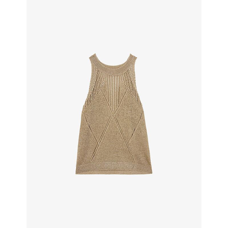 reiss isla metallic dress Reiss Isla Metallic High Neck Mini Dress, Black