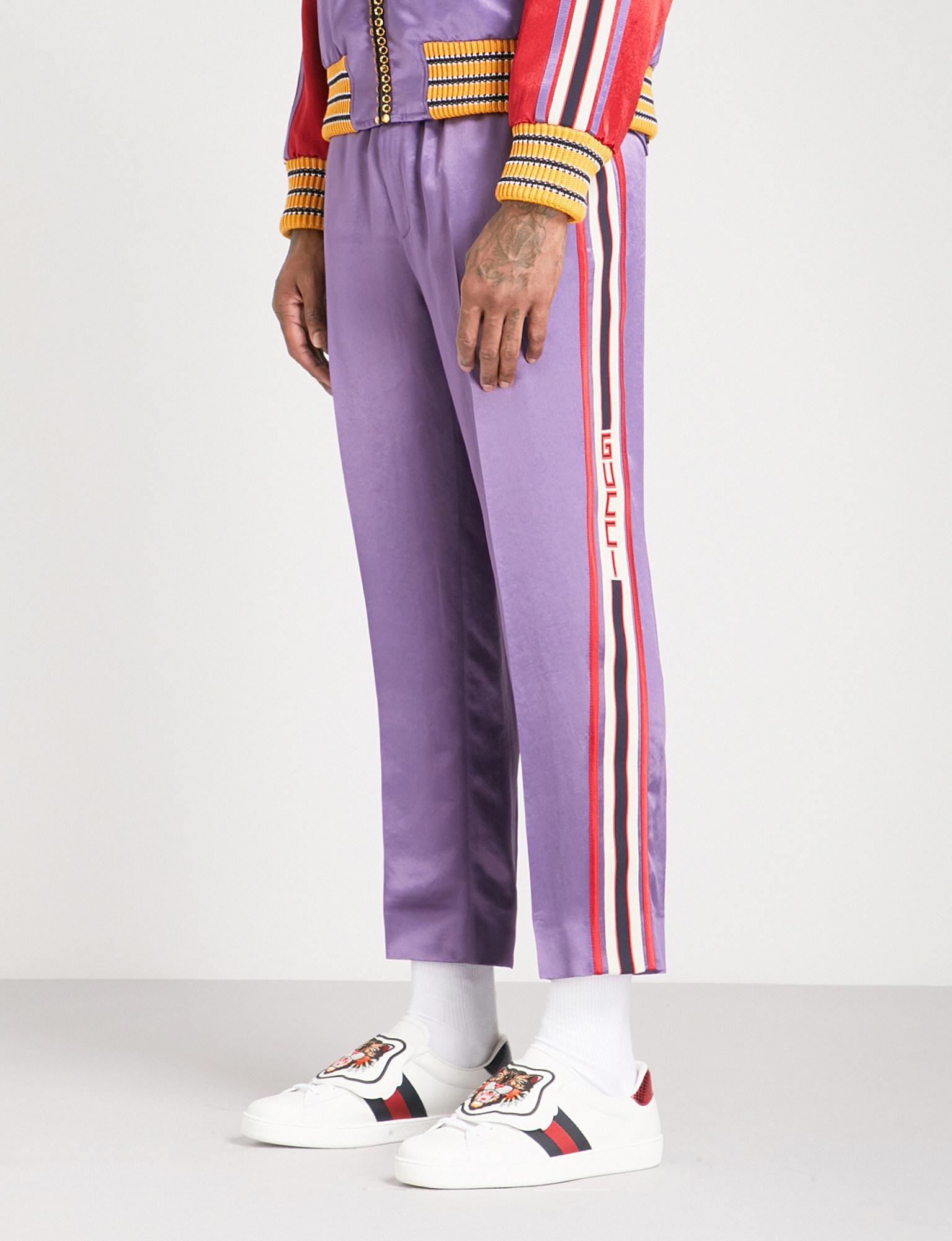 purple gucci pants