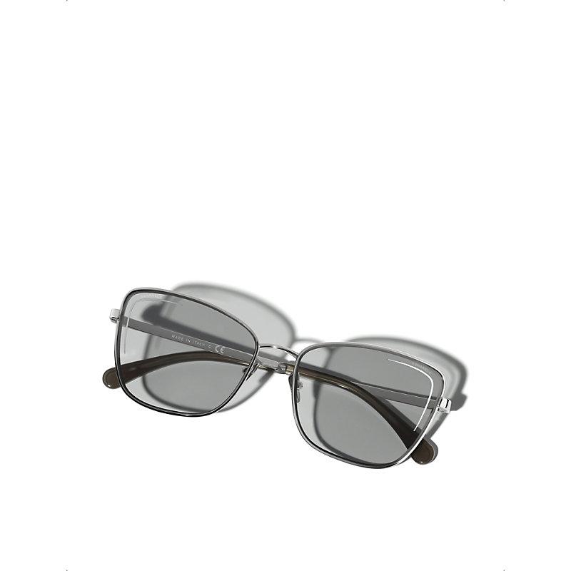 Chanel Cat Eye Sunglasses in Metallic