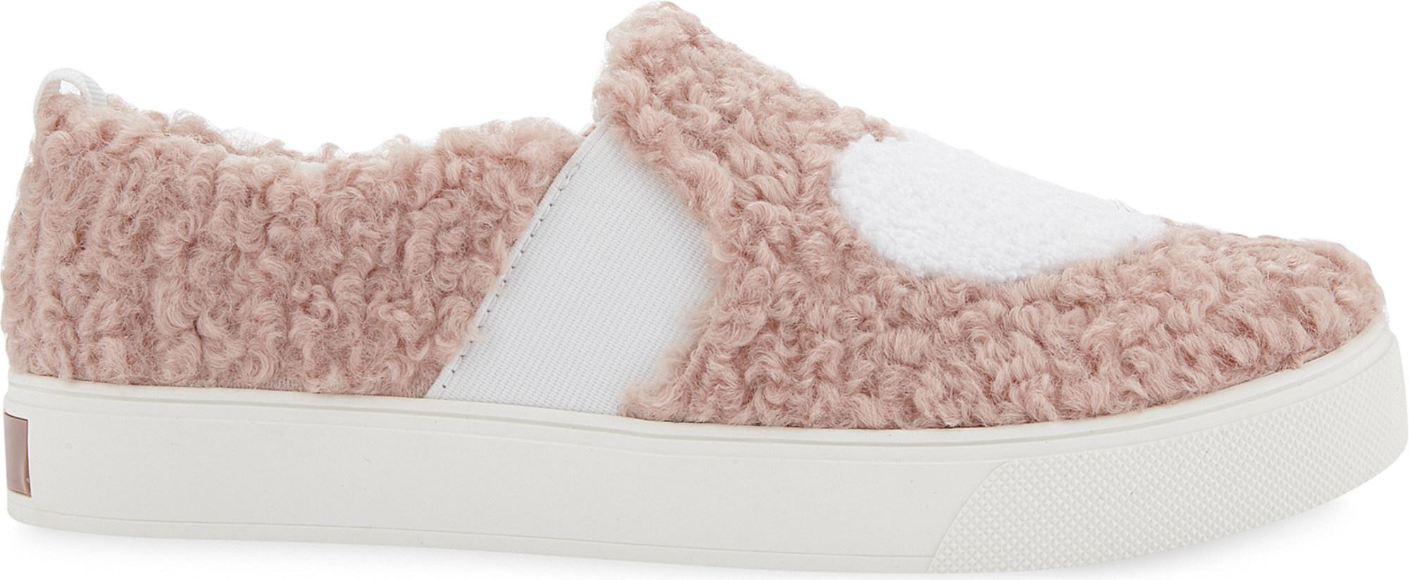 ALDO Loveawen Fluffy Heart Slipon Trainers in Pink Lyst