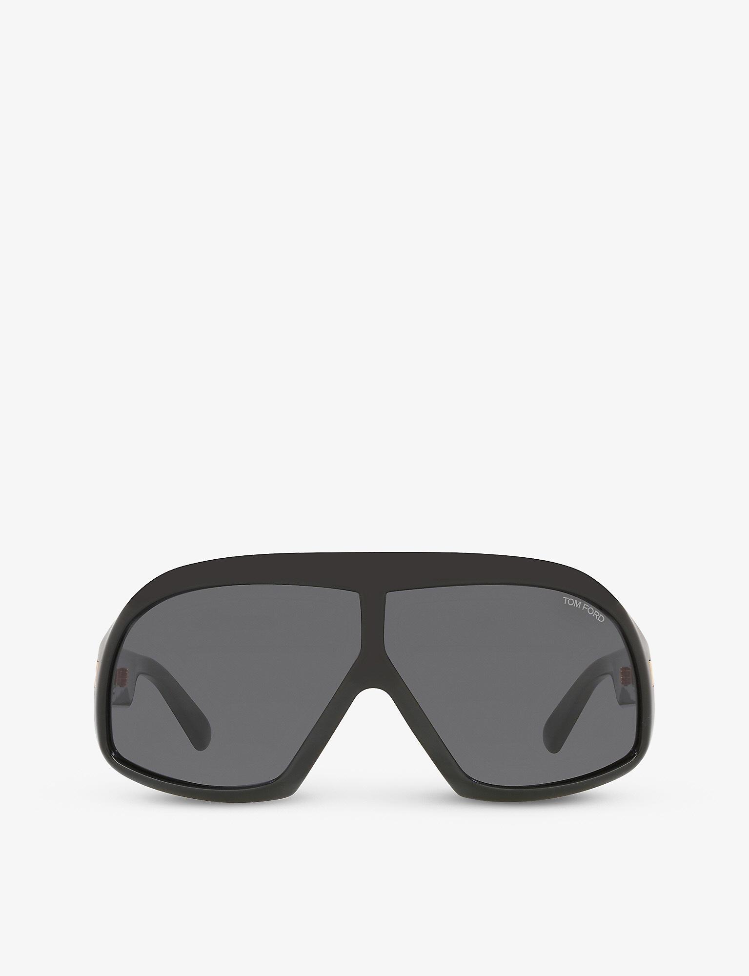Tom Ford Satin Ft0965 Cassius Pilot-frame Plastic Sunglasses in Black ...