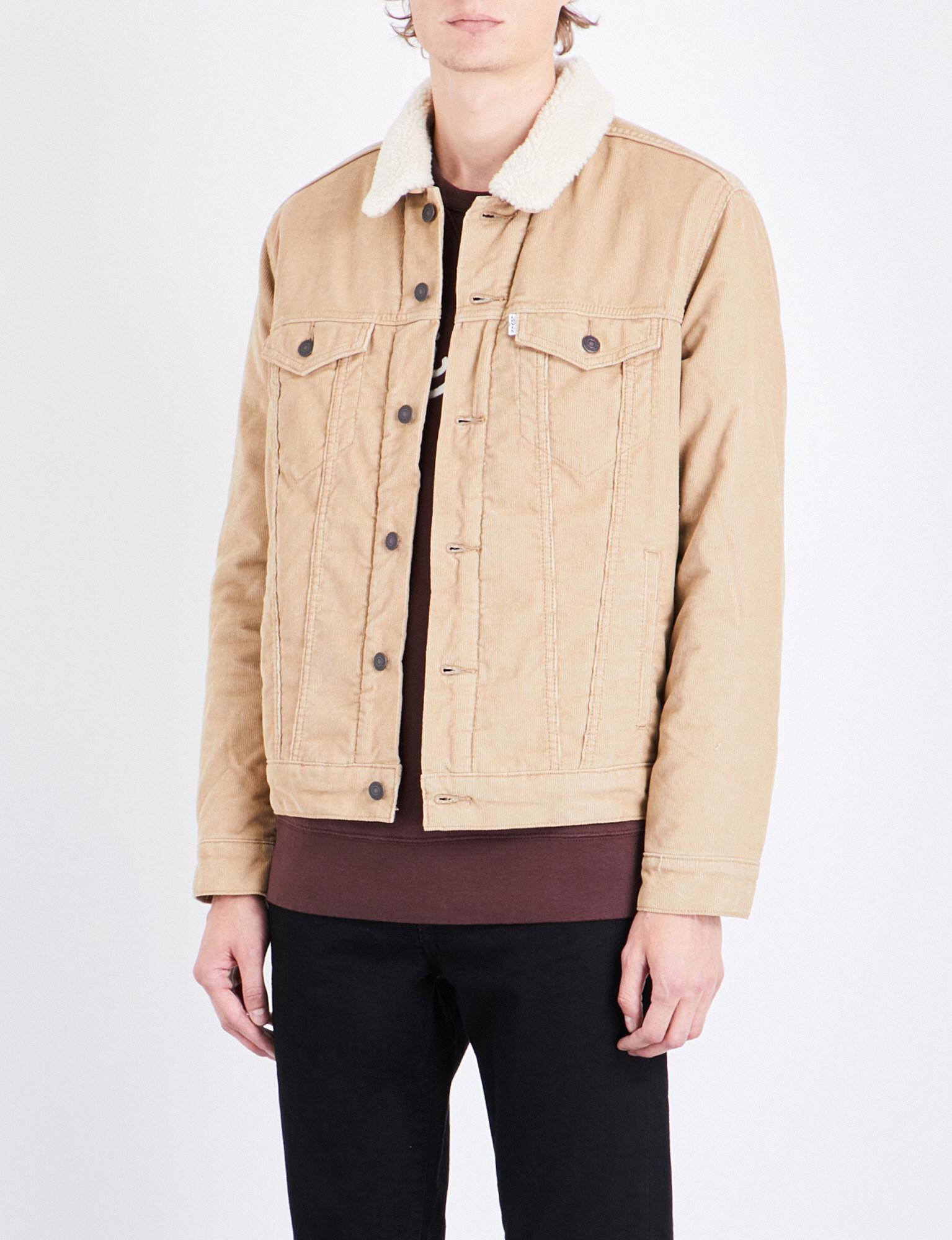 levi's beige corduroy jacket