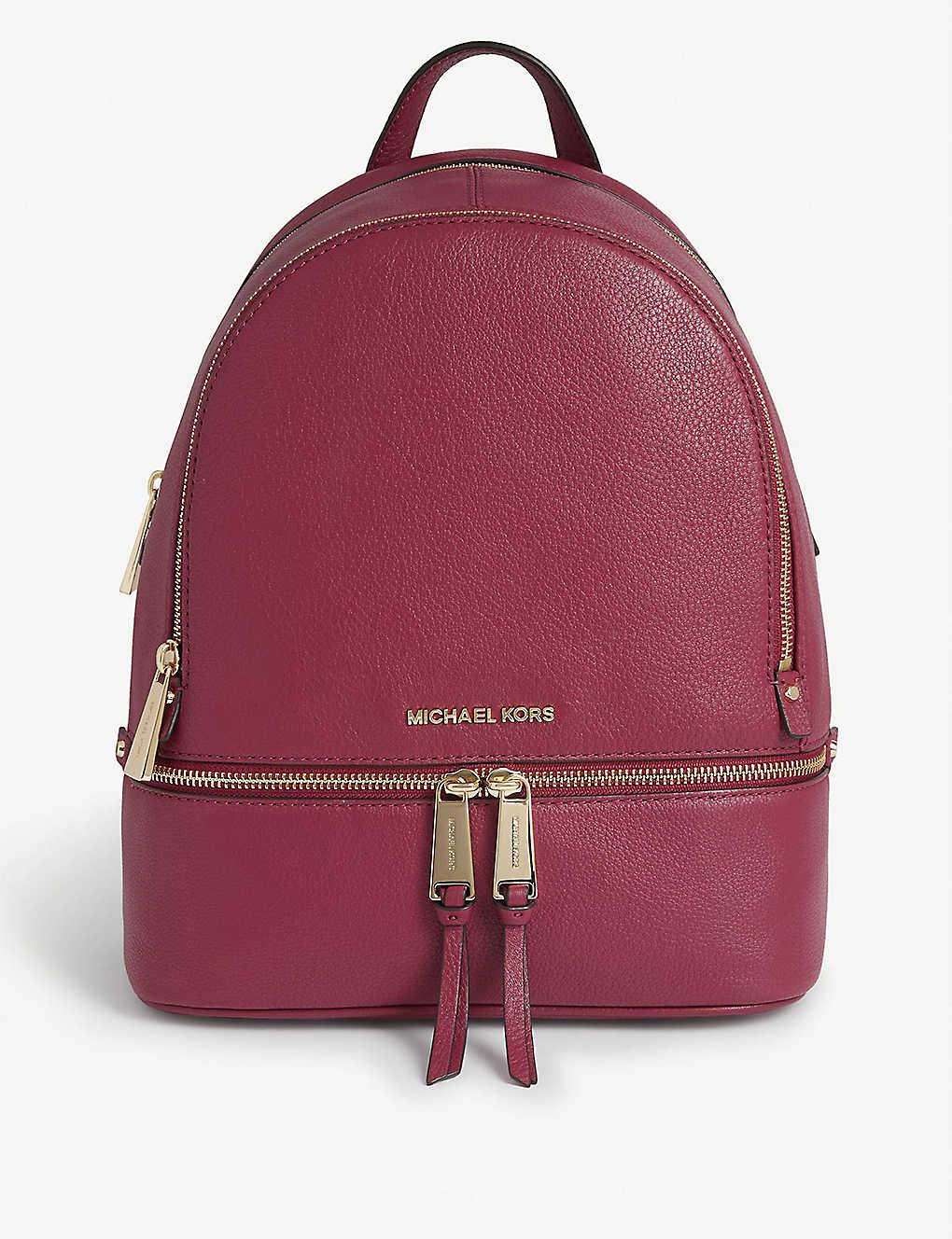 michael kors backpack red