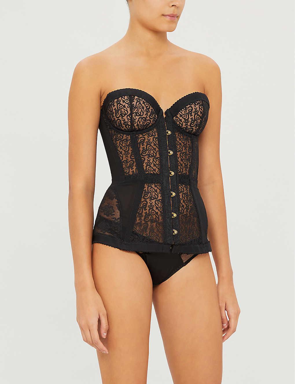 Agent Provocateur Lace Mercy Corset in Black - Lyst