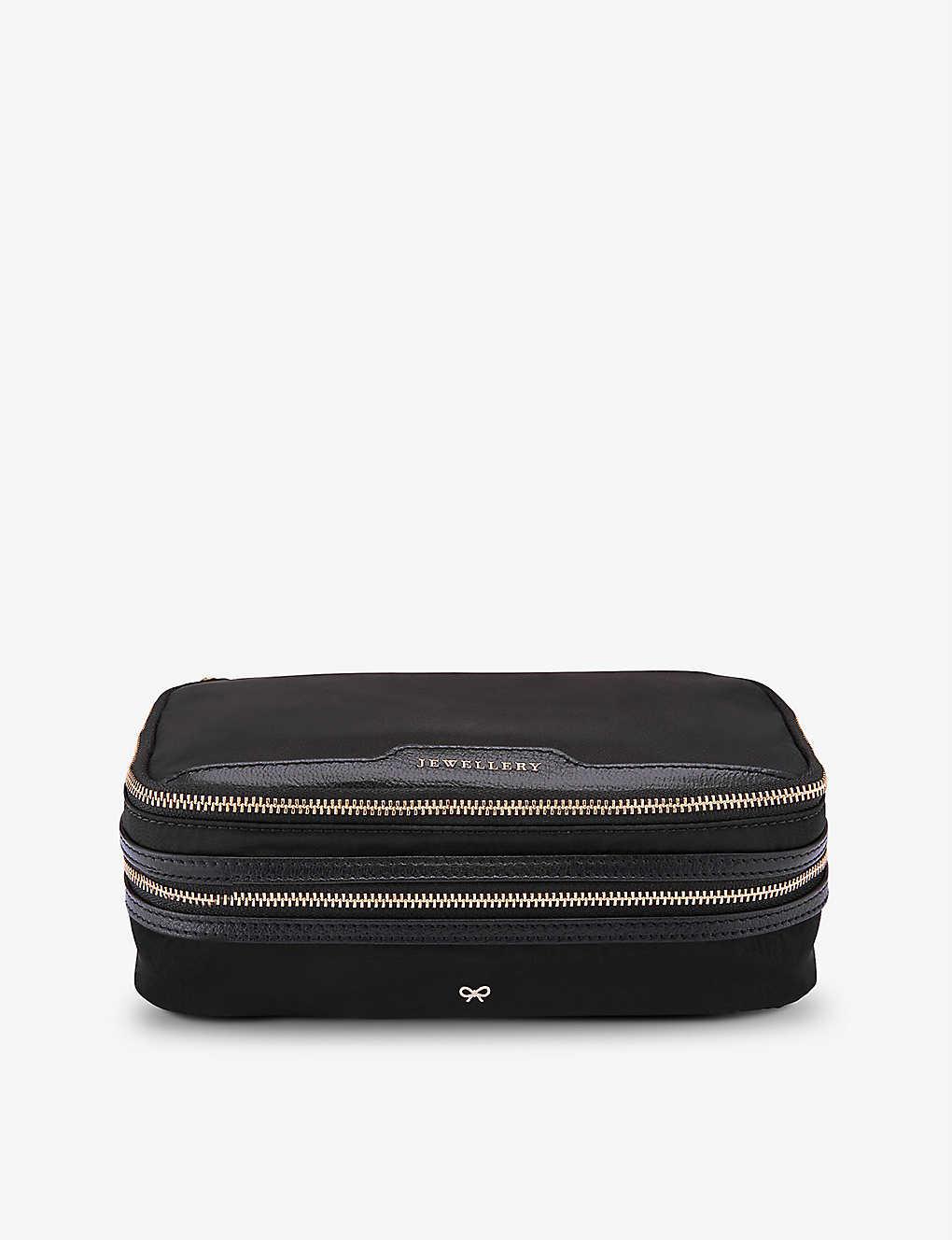 Anya Hindmarch Jewellery Recycled-nylon Jewellery Pouch in Black | Lyst