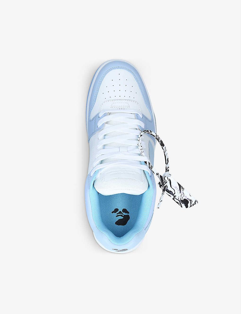 Off-White Out of Office Mid Top Lea - Male - Calf Leather/Leather/Polyester/PolyesterRubber - 41 - Blue