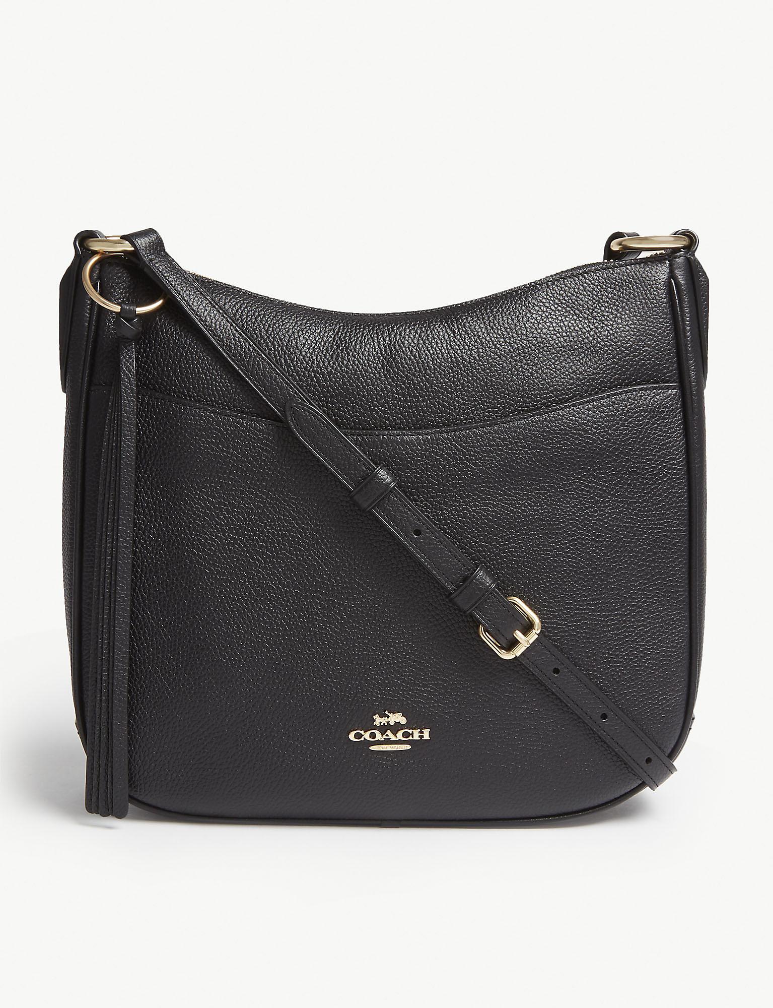 COACH Chaise Leather Cross-body Bag in gd/Black (Black) - Save 20% - Lyst