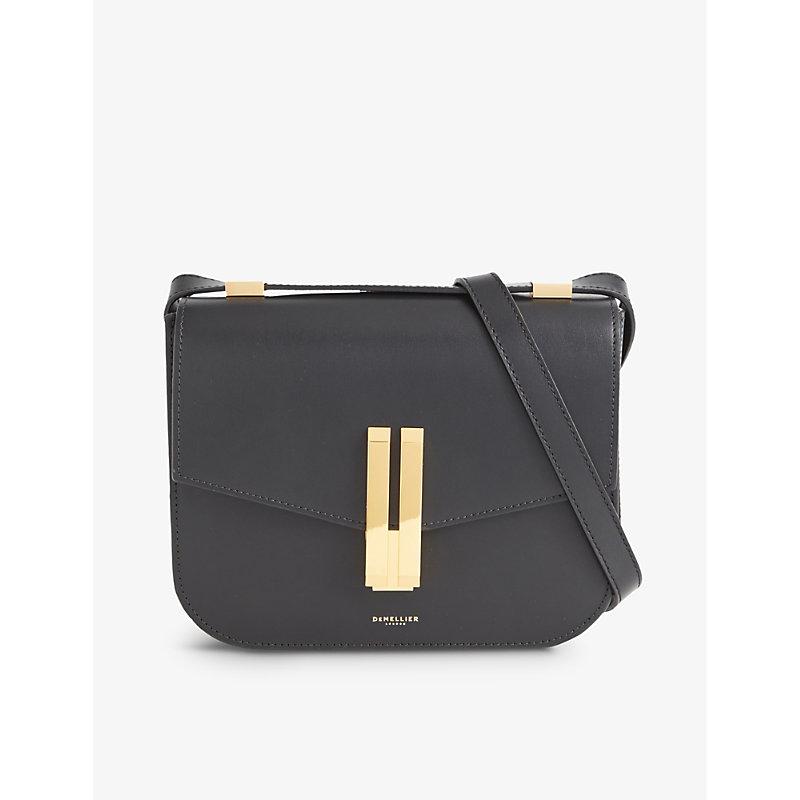 DeMellier London The Vancouver Leather Cross-body Bag in Black | Lyst