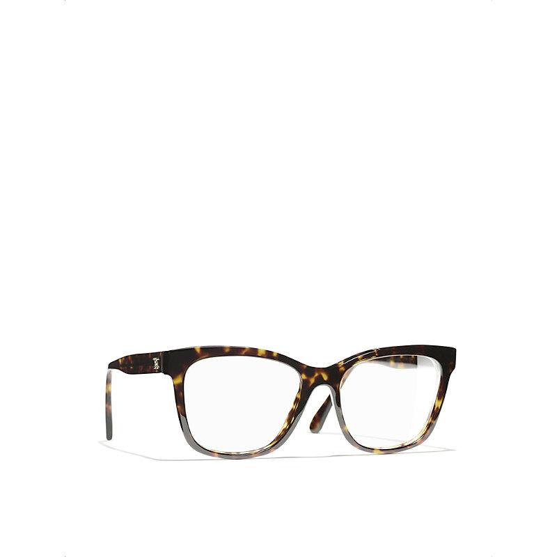 Chanel Square Eyeglasses in Brown