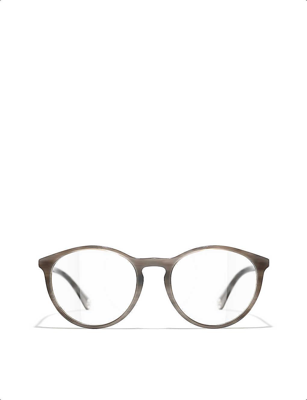 Chanel Pantos Interlocking CC Logo Eyeglasses - Black Eyeglasses,  Accessories - CHA887224