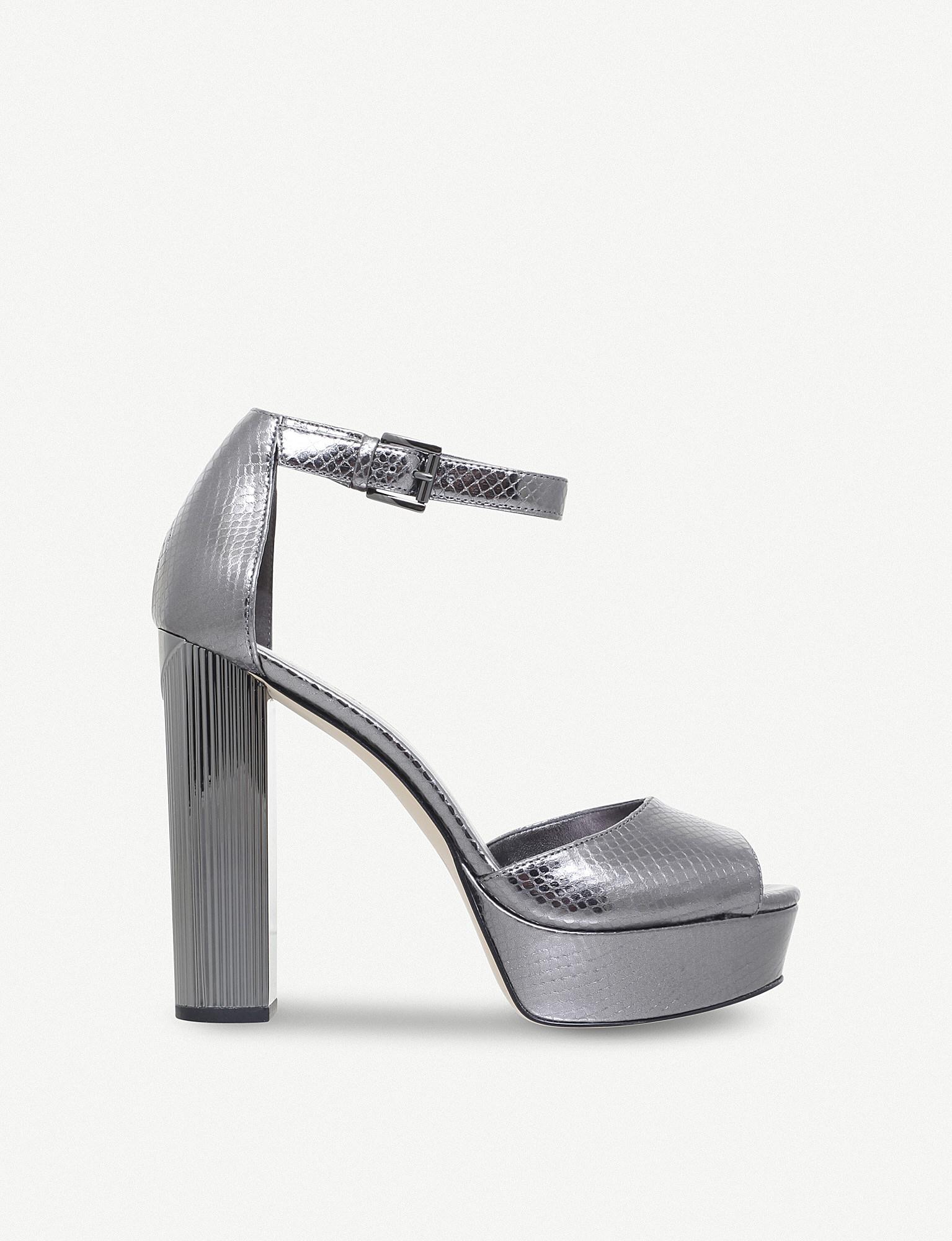 paloma metallic heel platform sandal