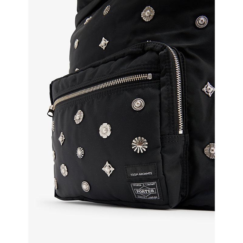 Toga Virilis x Porter stud-embellishment shoulder bag - Black