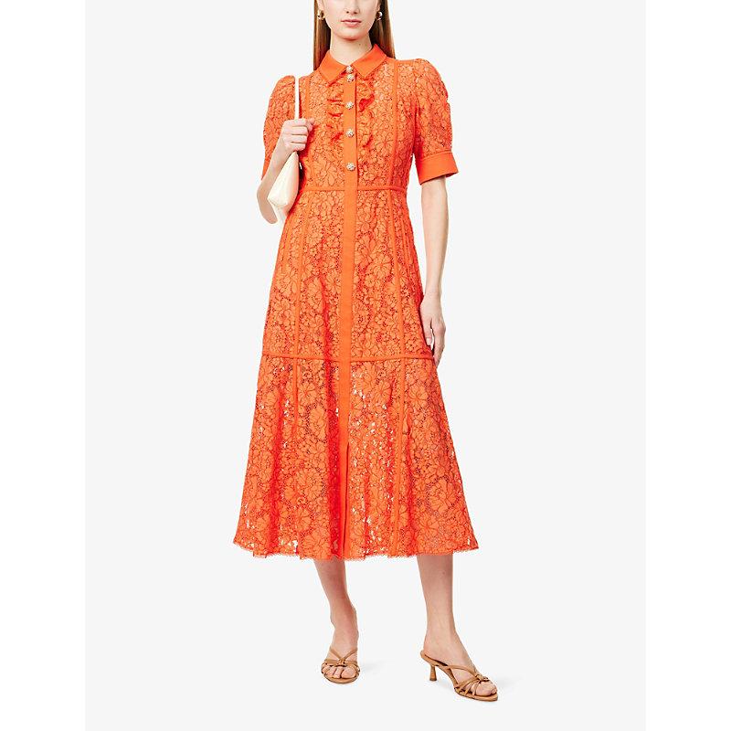 black lace embroidered dress Baltic Born Womens Kendra Embroidered Dress | Black main image 1