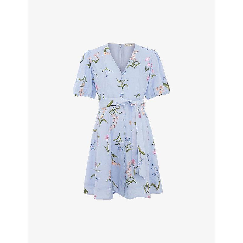 phase eight cotton dresses Velma Floral-Print Mini Dress in Blue Skirt Style:to fit an elliptical hoop (1864-1869) Long Sleeve Chocolate Brown abito Elegante Donna Elisabetta Franchi White dress Learn more here .