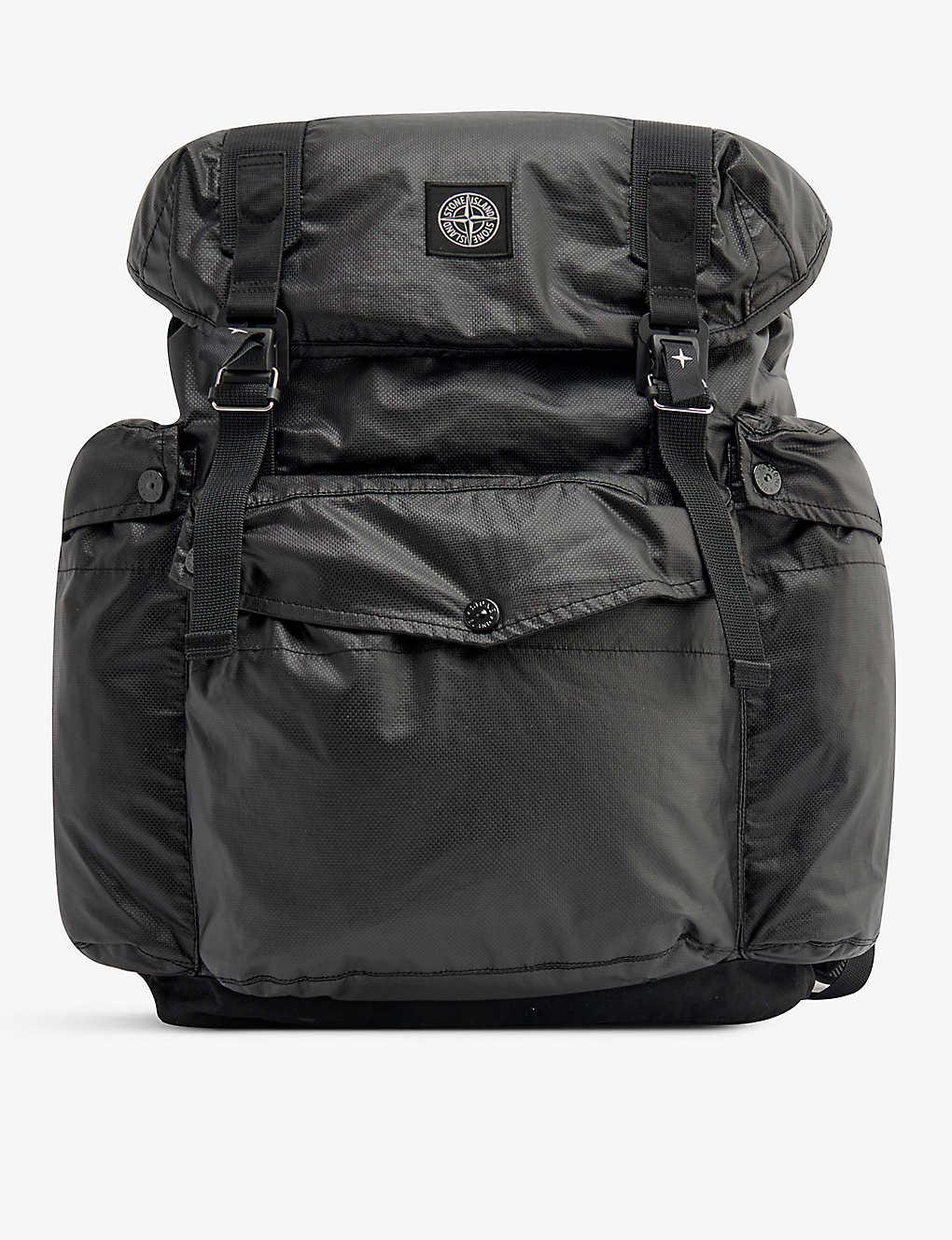 Stone Island Green Drawstring Backpack