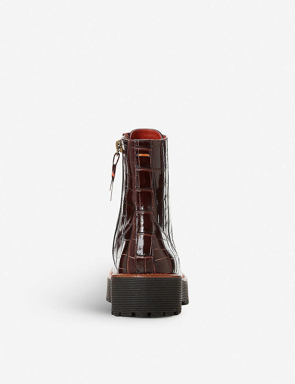 bertie leather boots