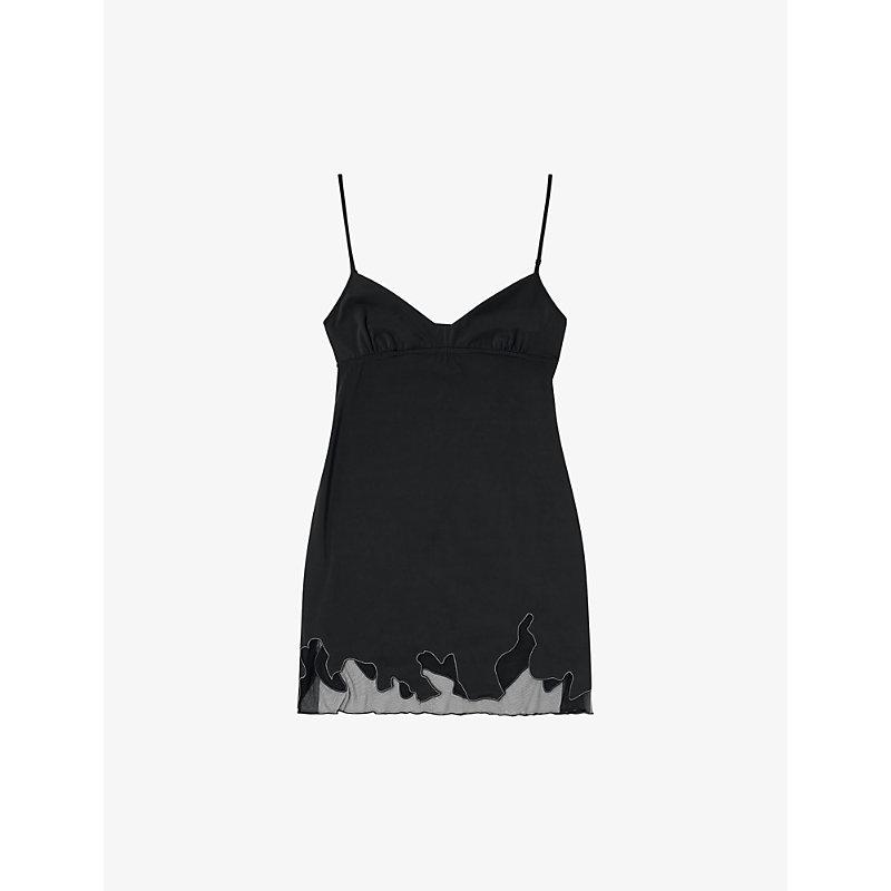 ワンピース Diesel D-Cupsleeves Stretch Cotton Short Dress Women's Short bodycon dress with graphic prints | Black | Diesel