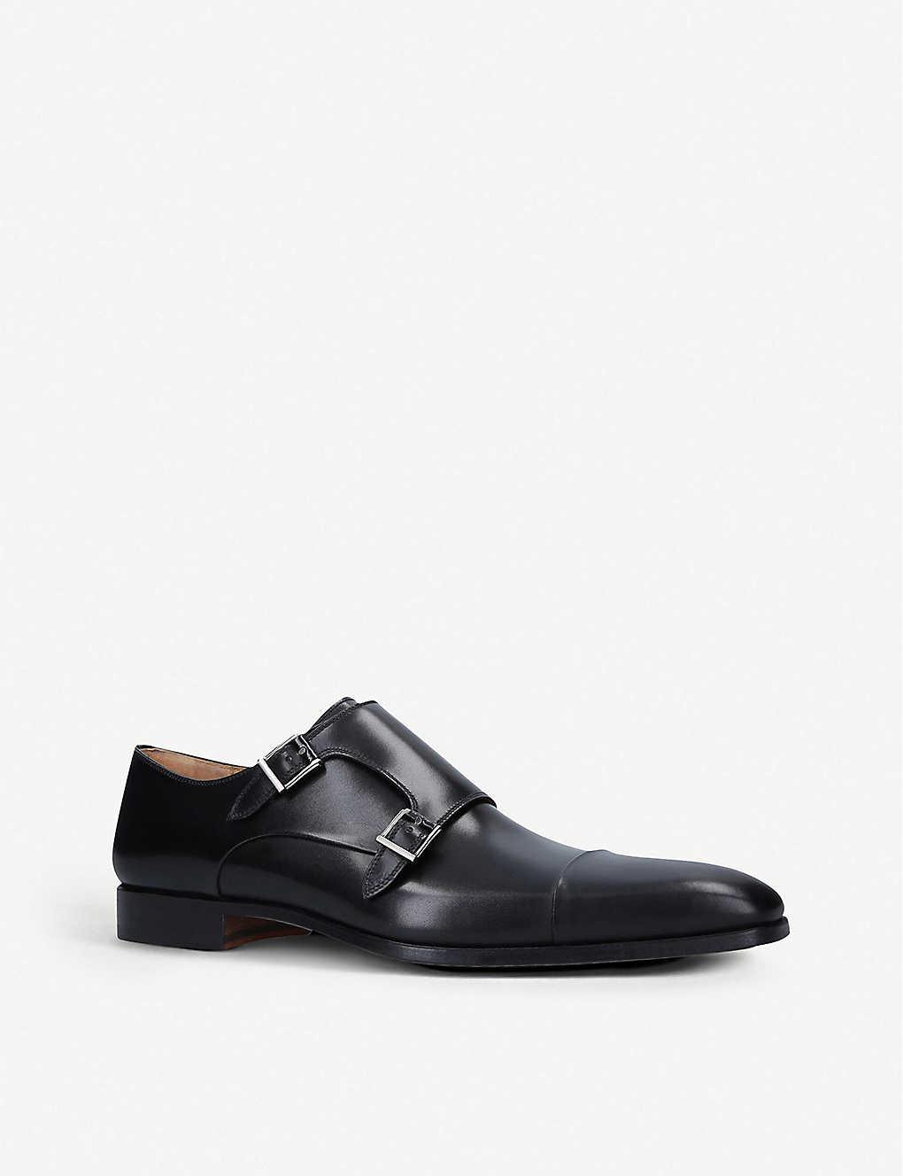 magnanni black monk strap