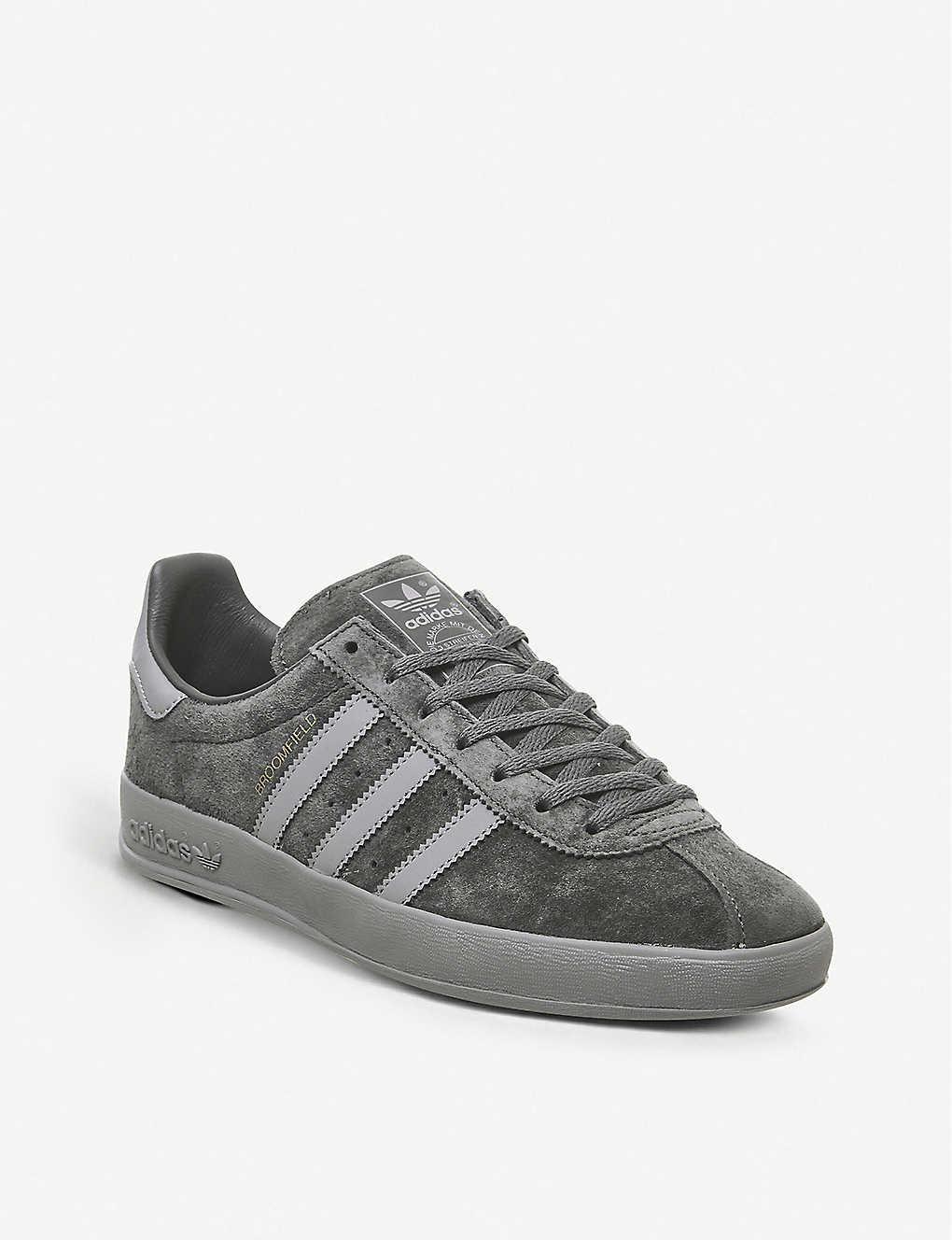 adidas Broomfield Suede Trainers in Grey for Men | Lyst Australia