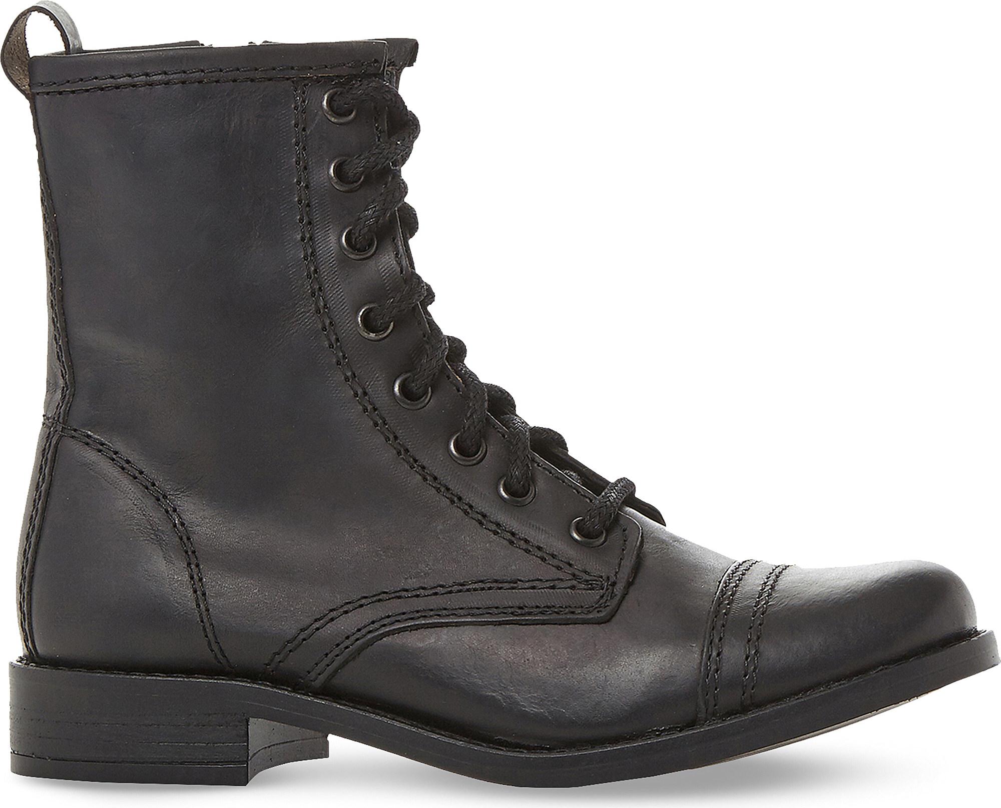steve madden elect cap toe leather boot