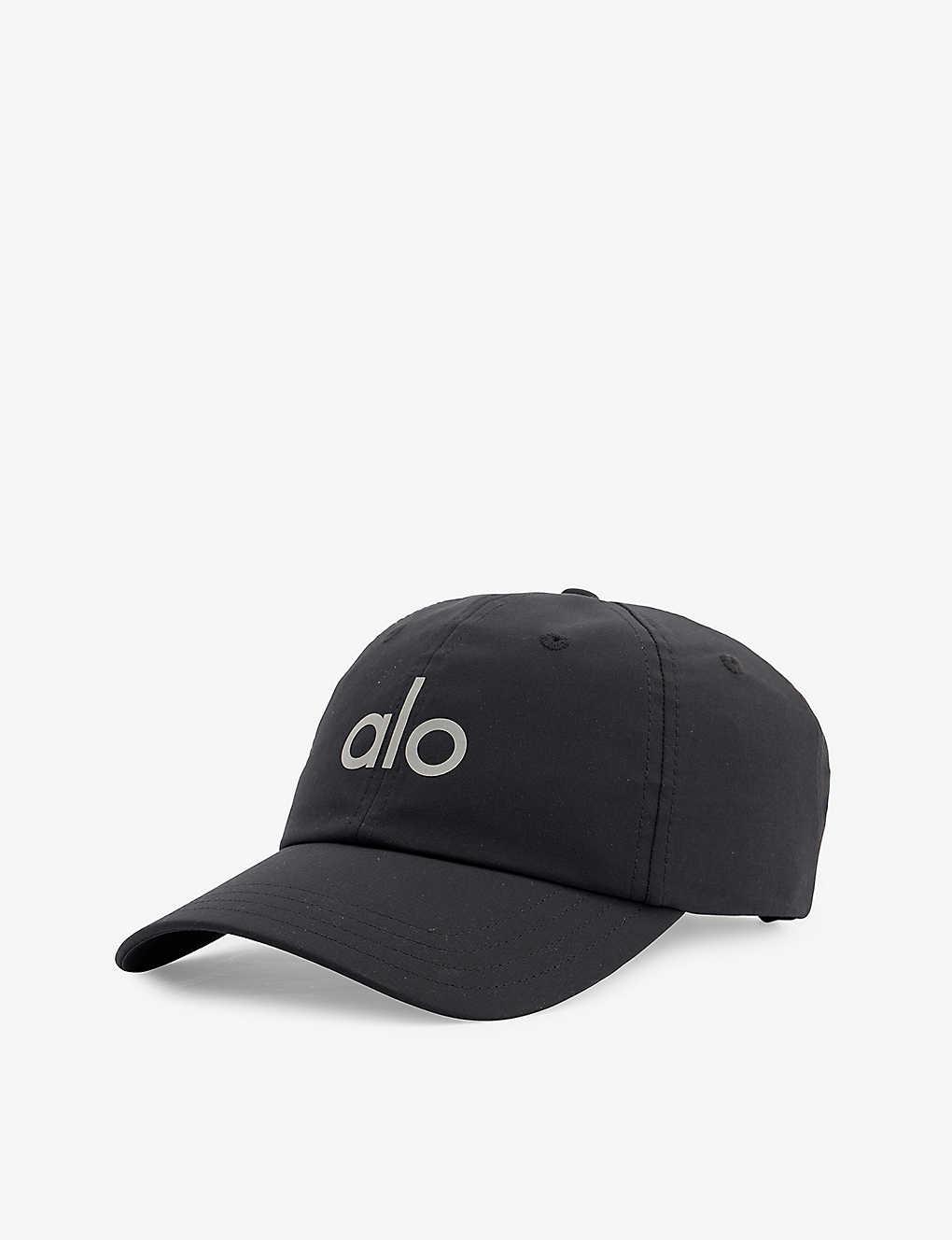 Alo Yoga Off-duty Logo-print Stretch-woven Baseball Cap in Black