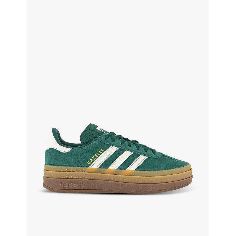 adidas gazelle silver green womens Gazelle Bold Fuchsia Green Suede Pink / 8.5 / M