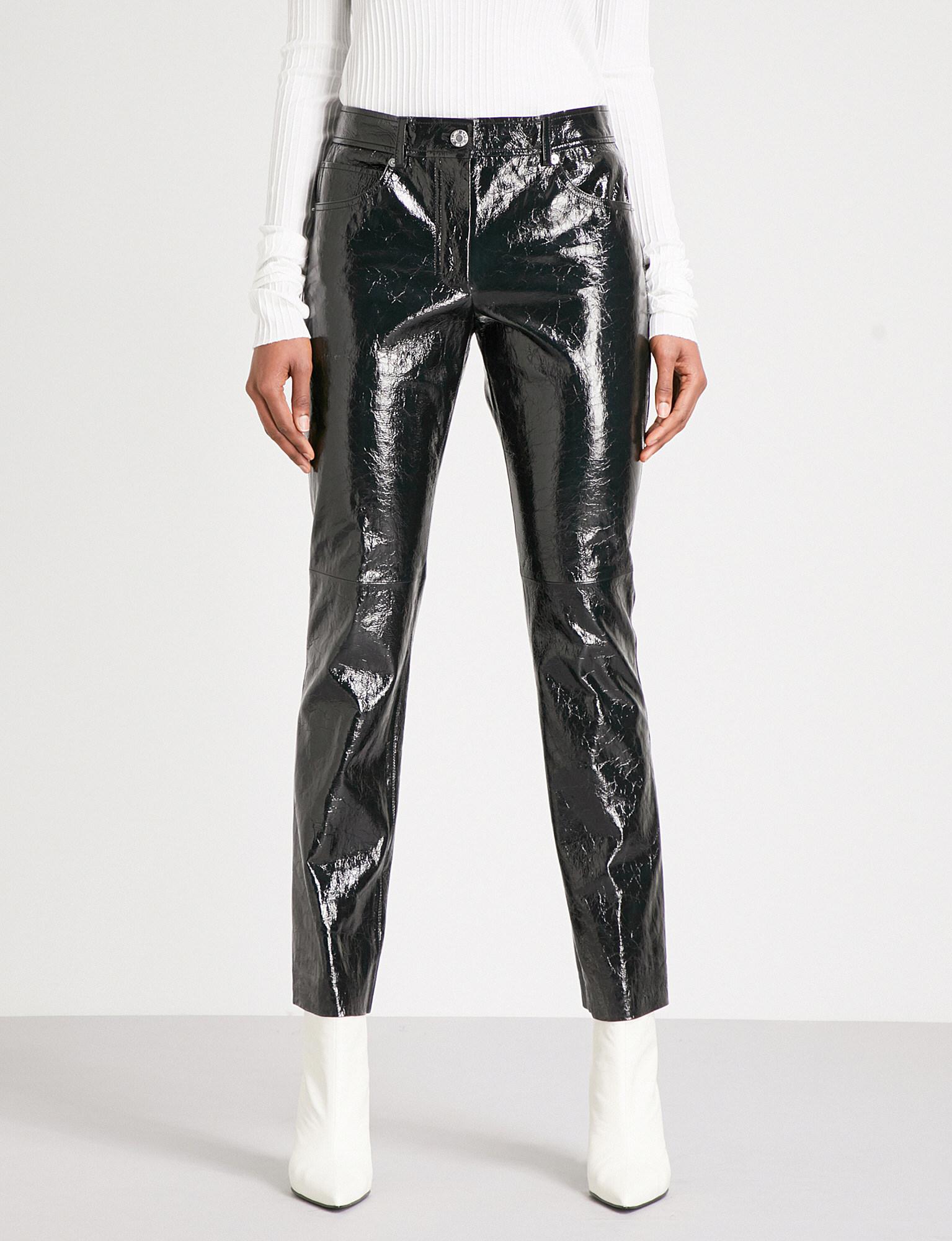 patent leather pants