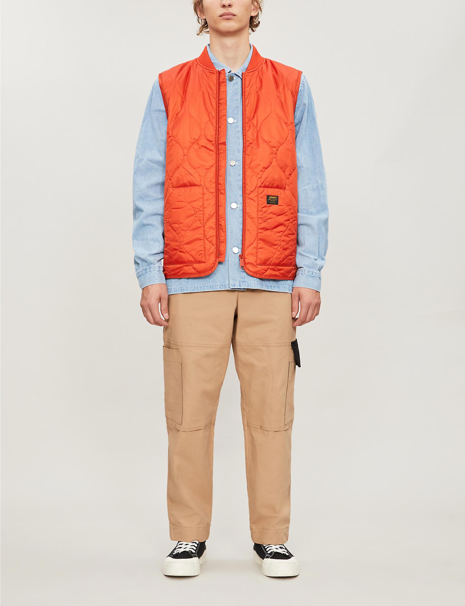 Carhartt WIP Synthetic Padded Shell Vest in Brick Orange (Orange) for Men |  Lyst Canada