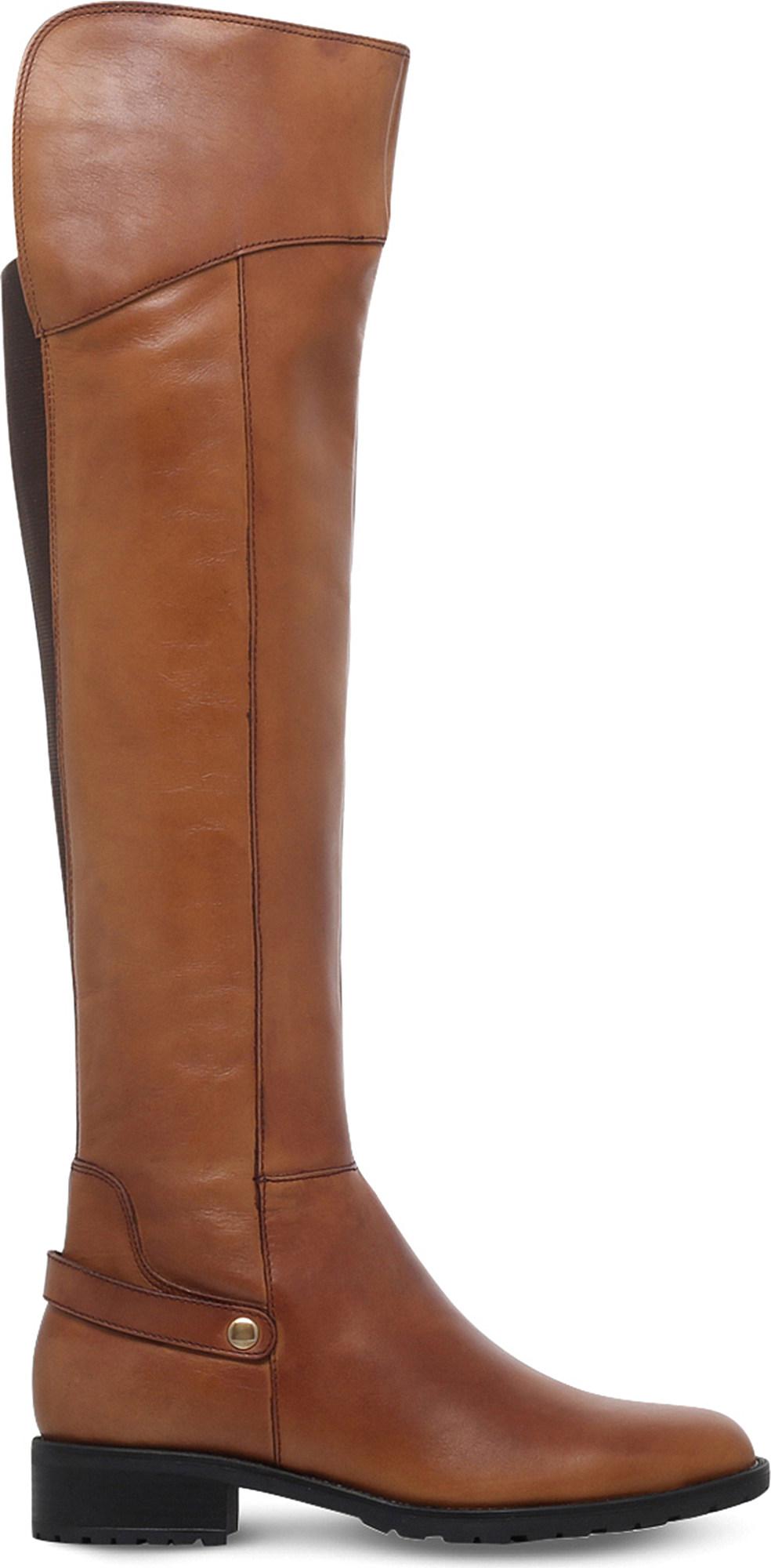 Carvela Kurt Geiger Vivian Leather Knee-High Boots in Brown - Lyst
