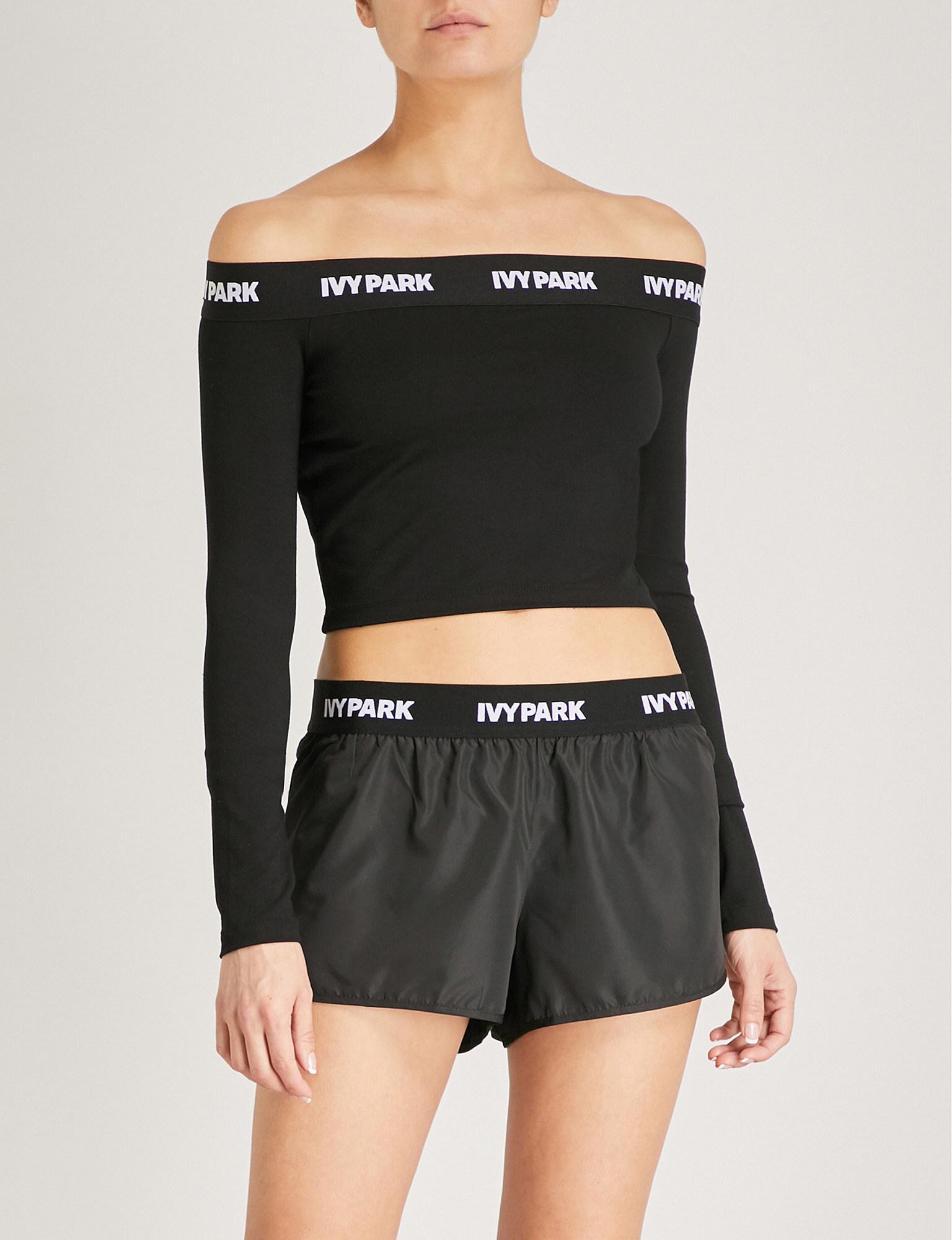ivy park off shoulder sweatshirt