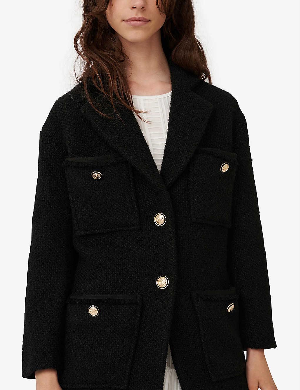 maje guiliana tweed coat