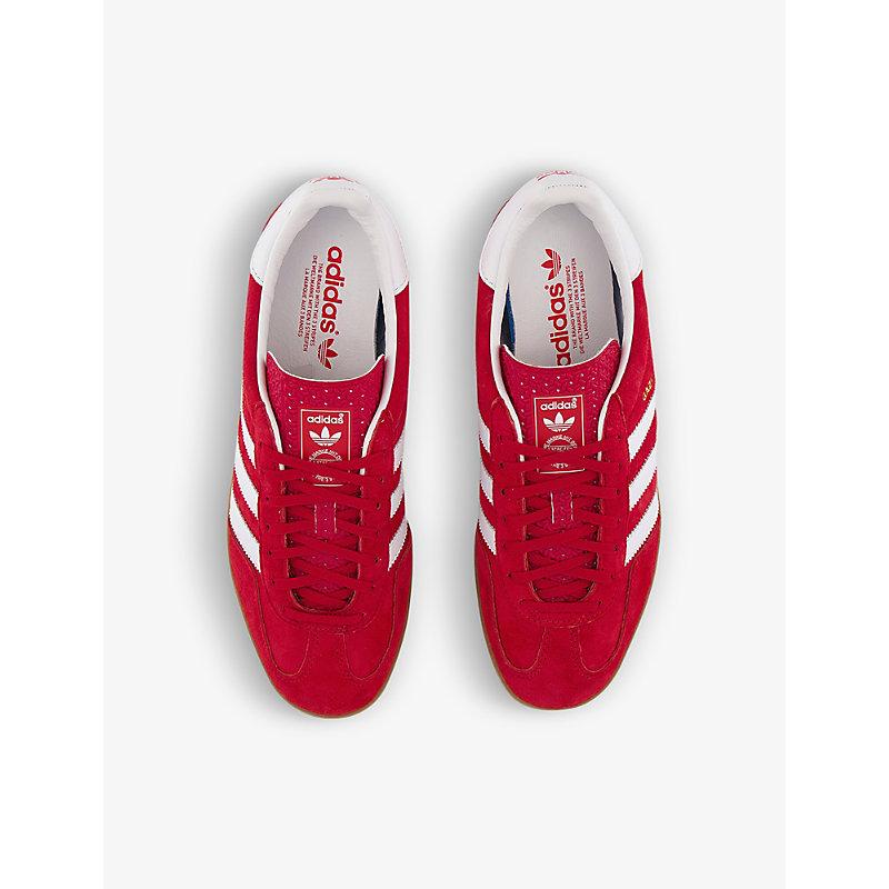 adidas Gazelle Indoor Suede Trainers in Red for Men | Lyst