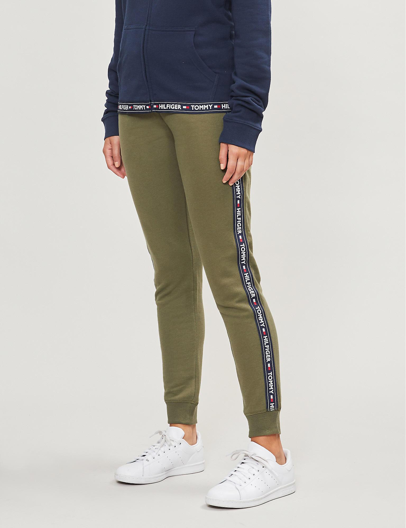 Tommy Hilfiger Authentic Cottonblend jogging Bottoms in Green Lyst