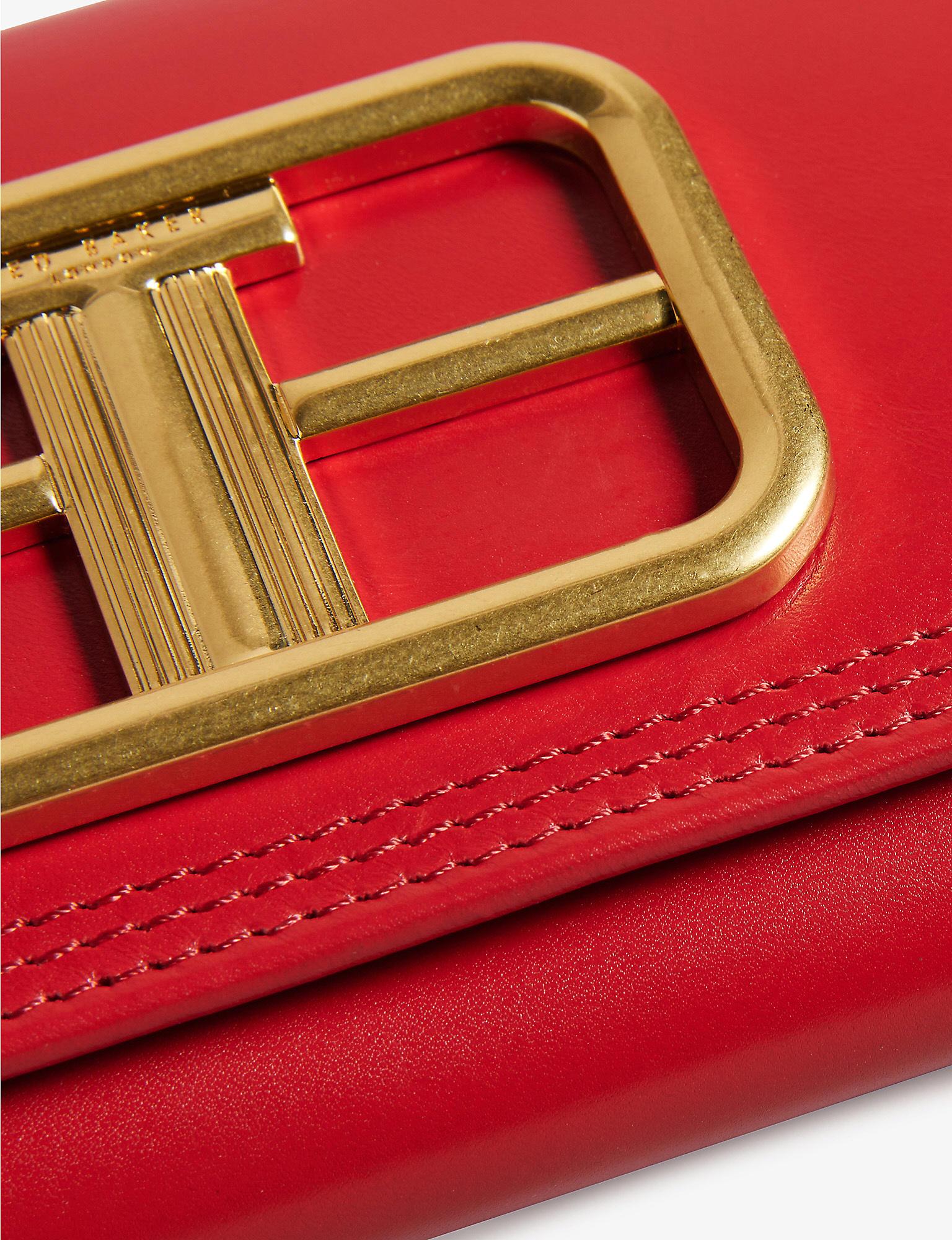 Ted Baker London Tassle Double Zipped XBody Red Bag NWT in Drawstring Bag |  eBay