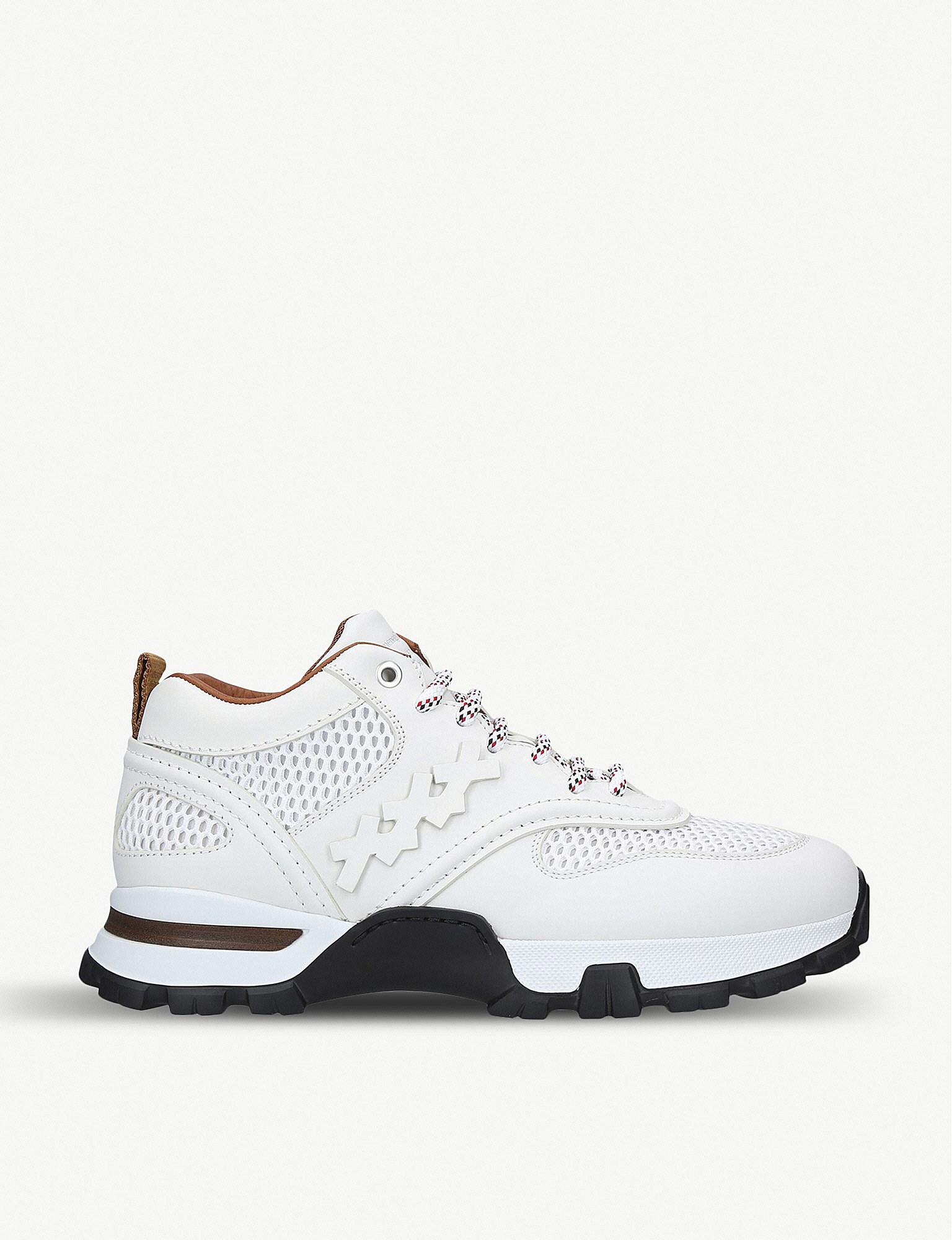 Zegna Leather Cesare Trainers in White for Men |
