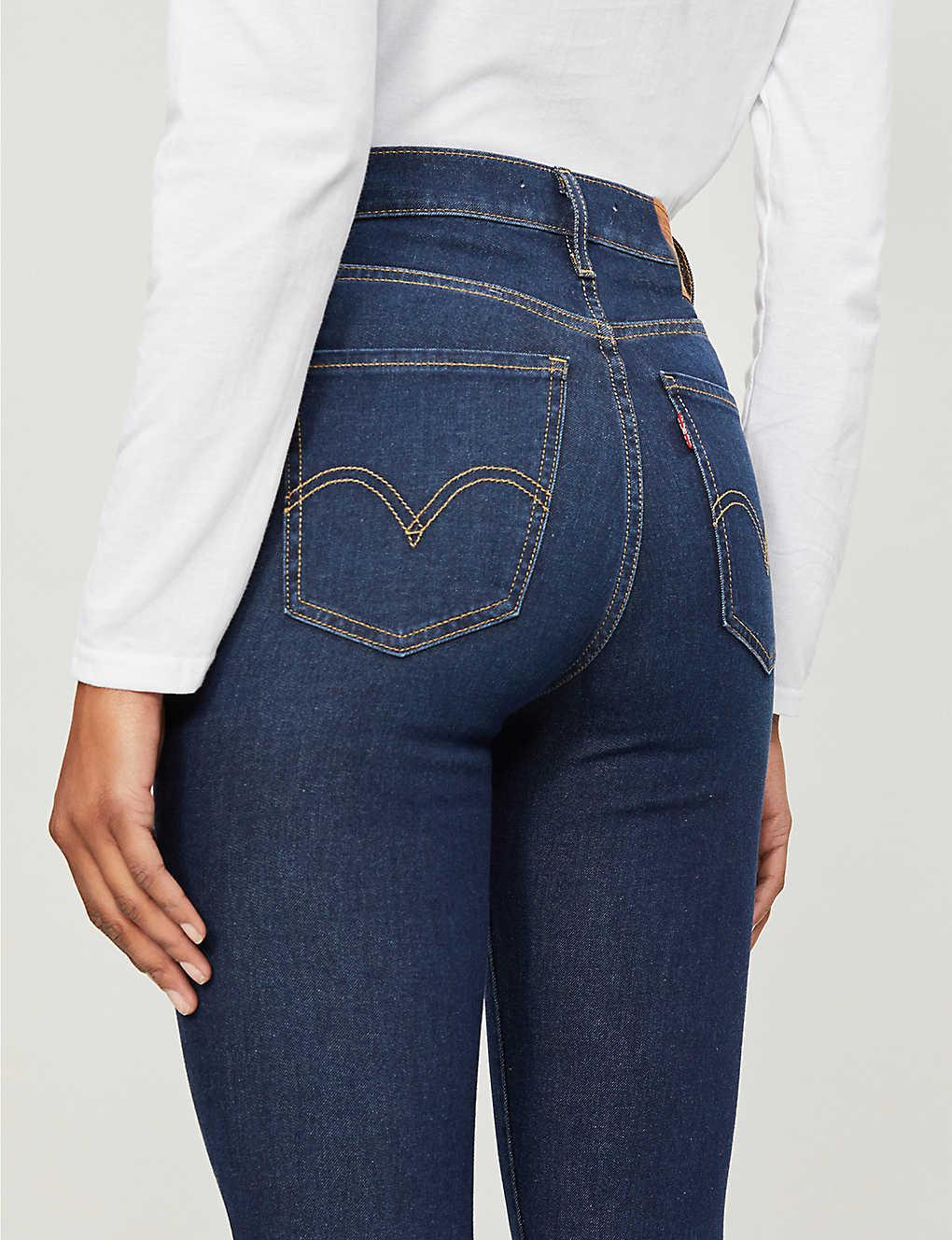 Levi's Denim Mile High Superskinny Extra Highrise Jeans in Blue Lyst