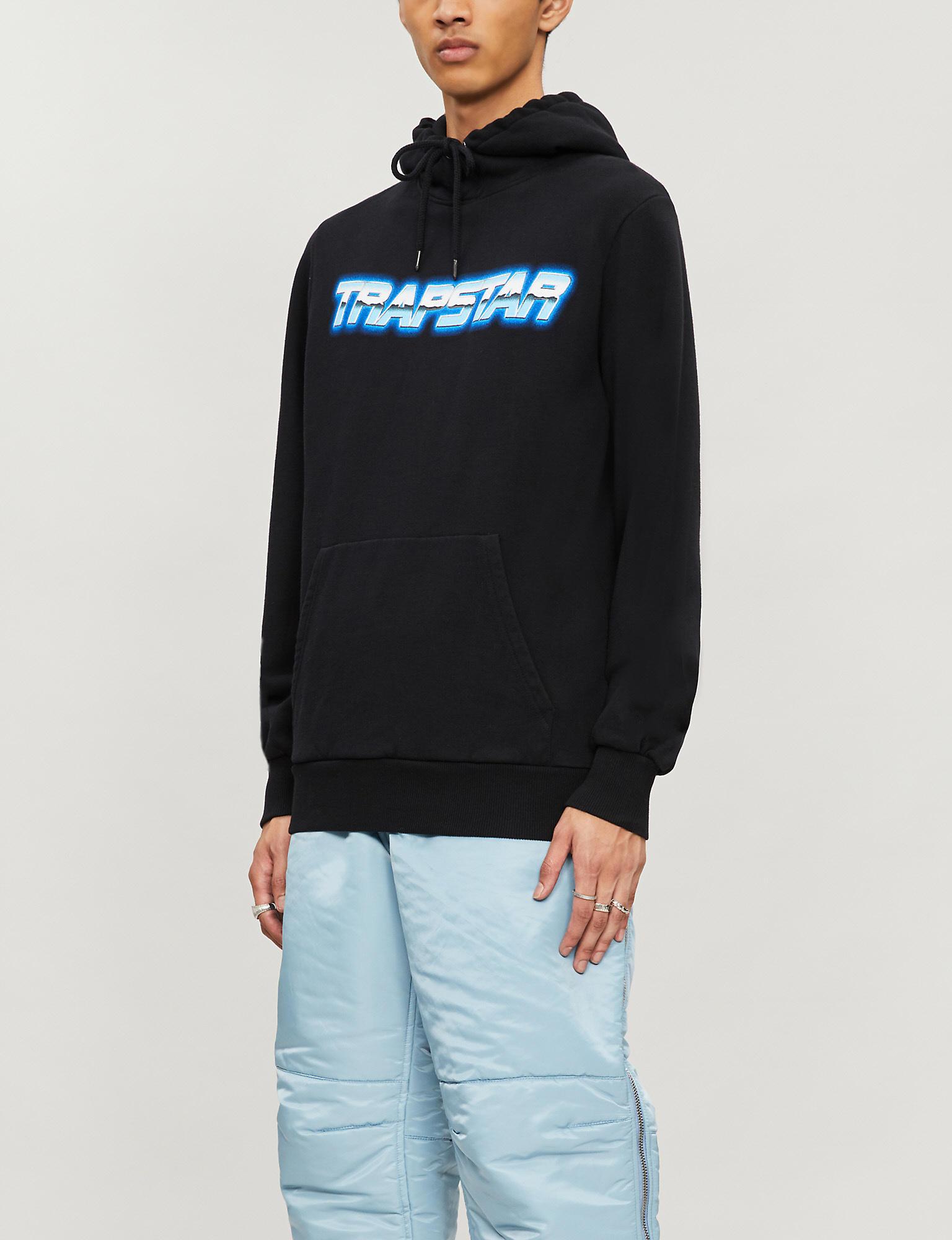 blue trapstar hoodie