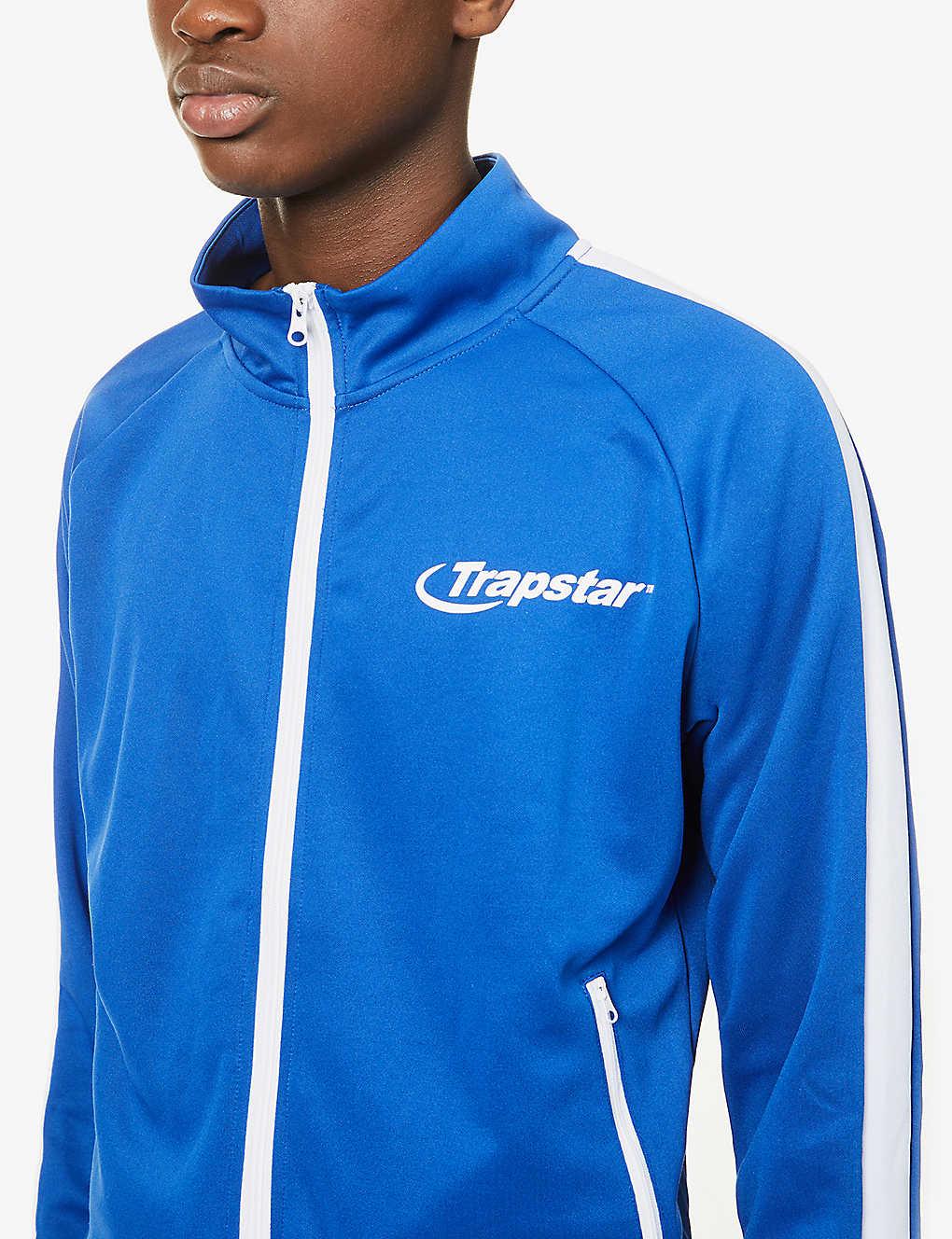 Trapstar Hyperdrive Logo-print Woven Jacket in Blue for Men | Lyst