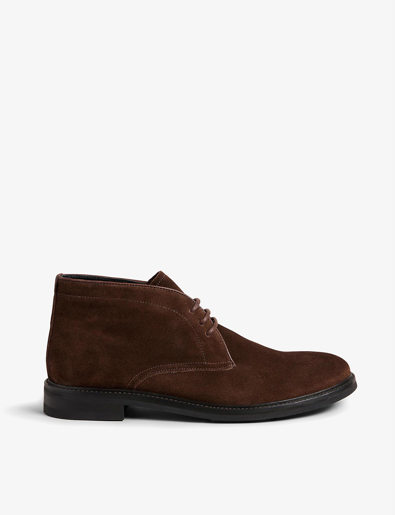 Ted Baker Andrews Suede Chukka Boots in Brown for Men | Lyst