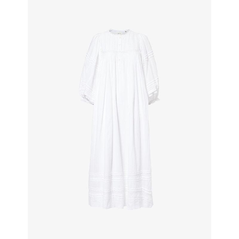skall studio anjali cotton midi dress Anjali Dress - Optic White - Dress