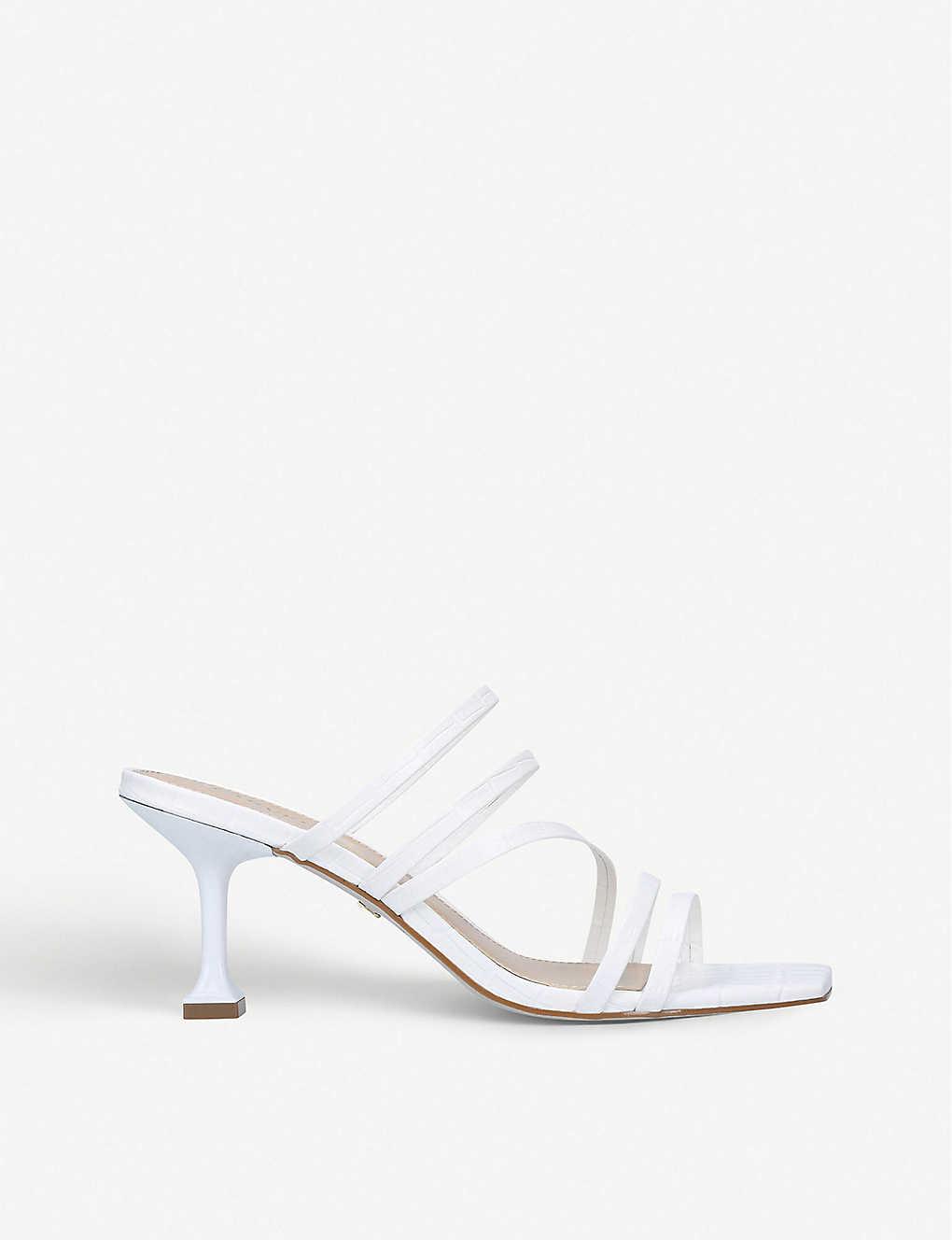 white carvela heels