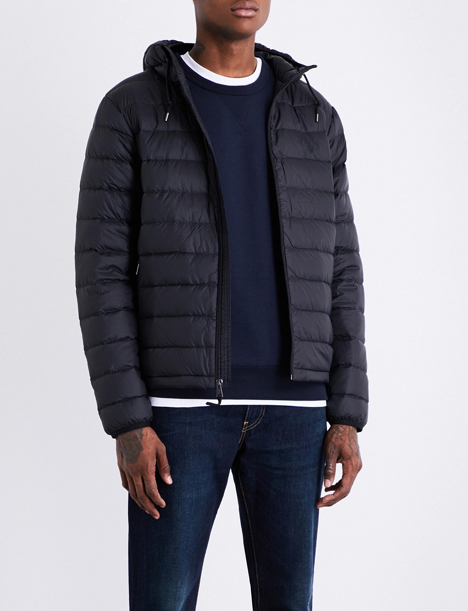 polo hooded puffer jacket