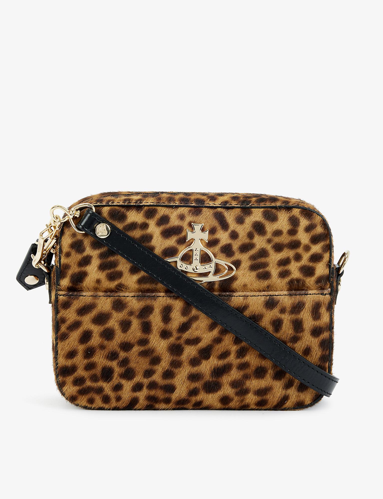 Vivienne Westwood Rachel Leather Cross-body Bag in Leopard (Brown ...