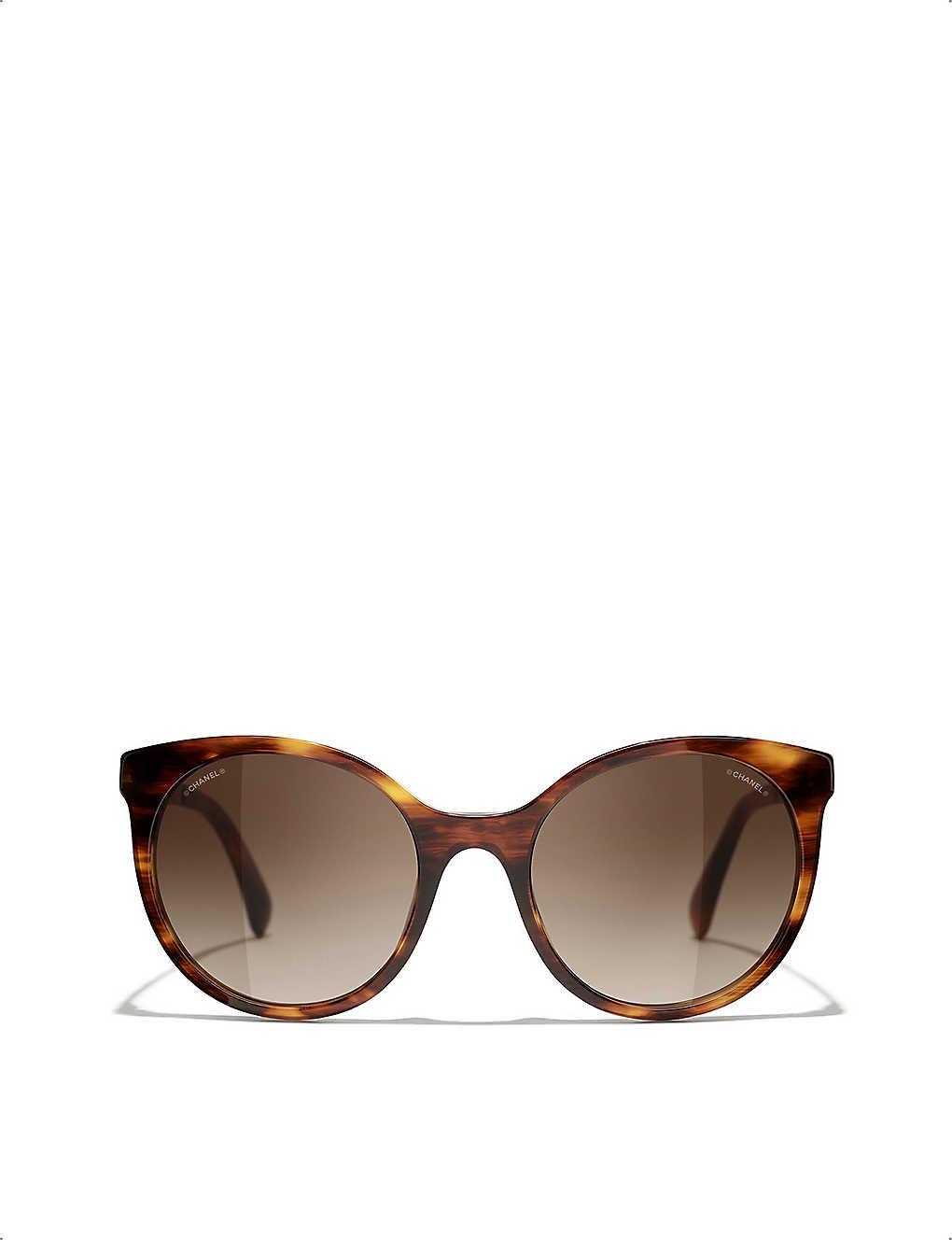 CHANEL Sunglasses brown women fashionable