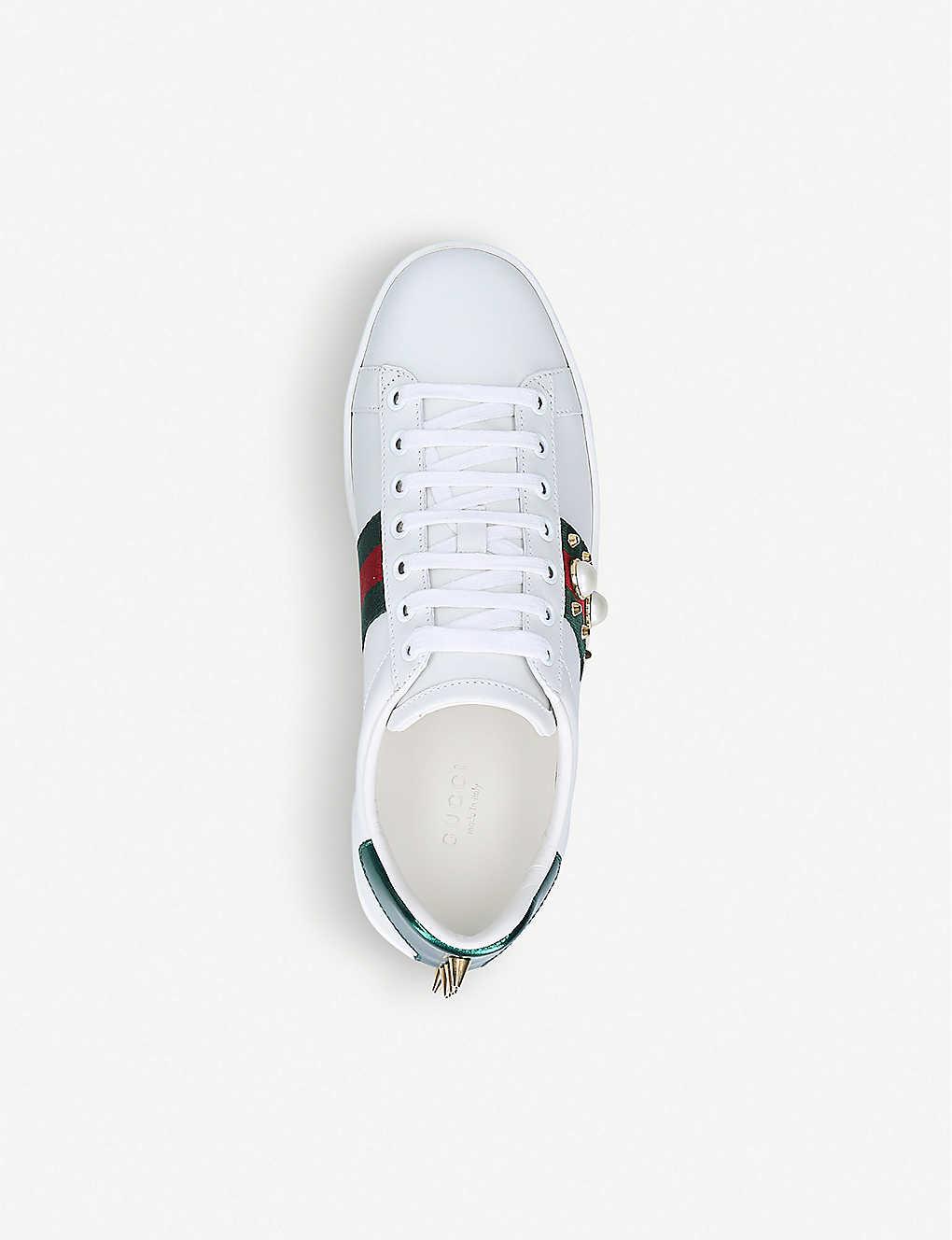 gucci pearl trainers