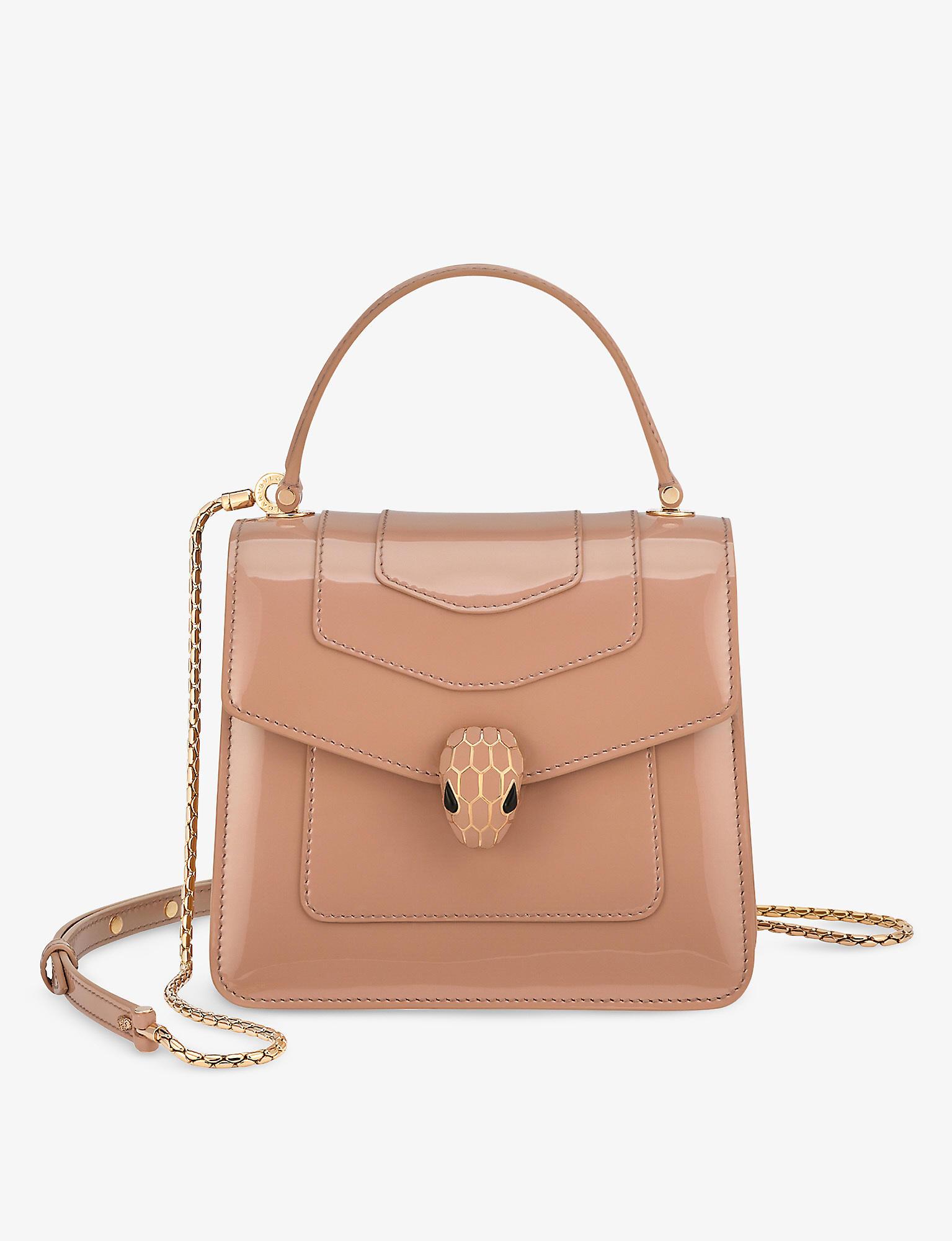 BVLGARI Serpenti Forever Leather Tophandle Bag in Pink Lyst Australia