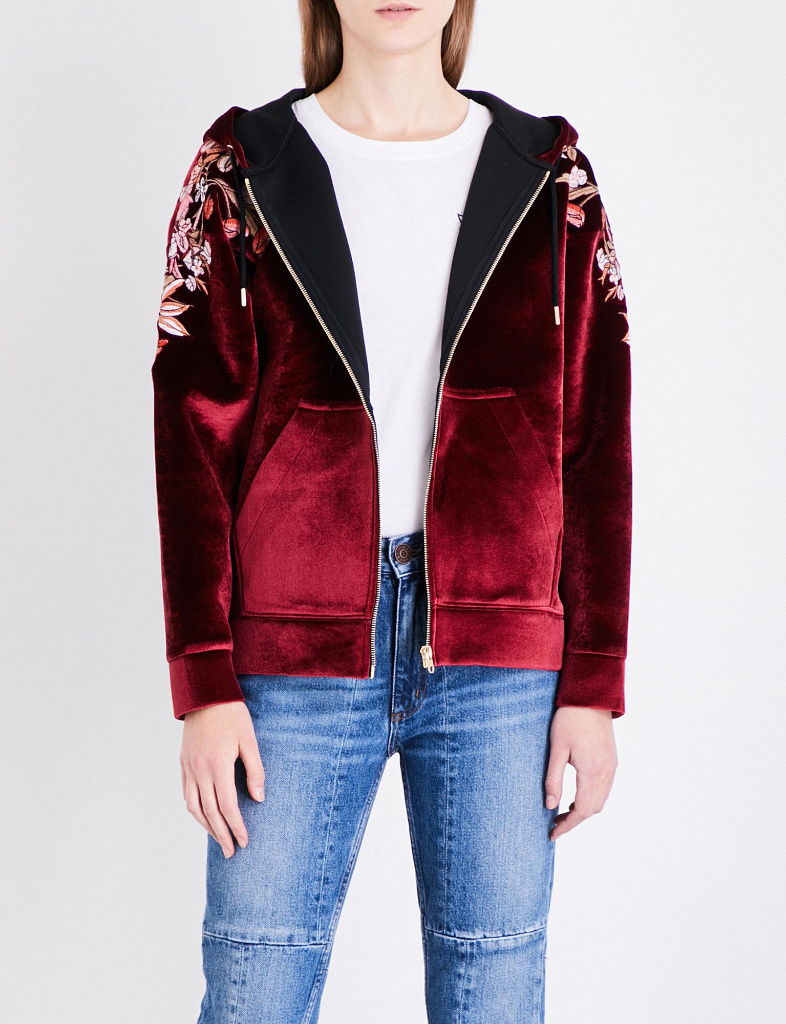 sandro floral sweater